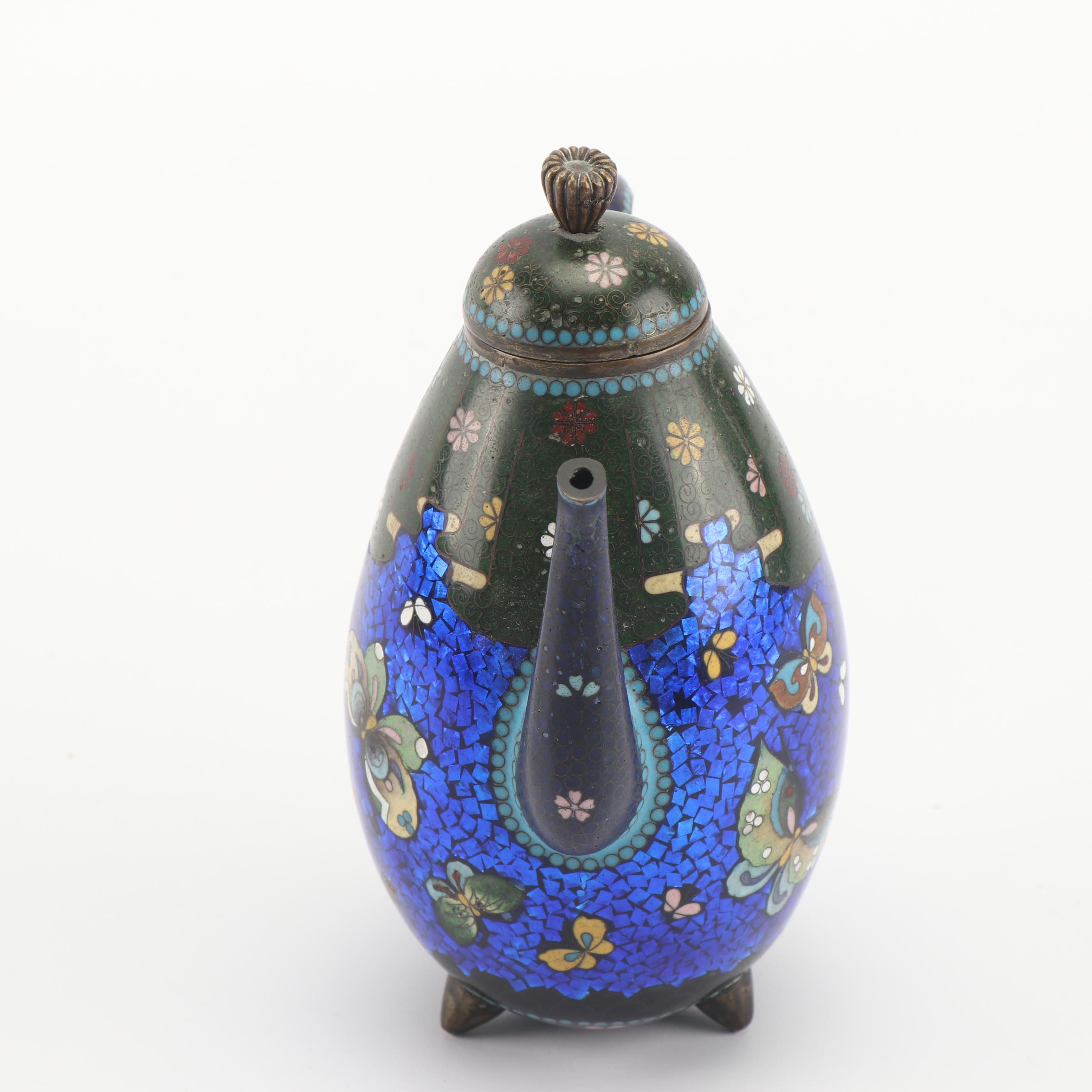 Japanese Meiji Period Cloisonné Teapot