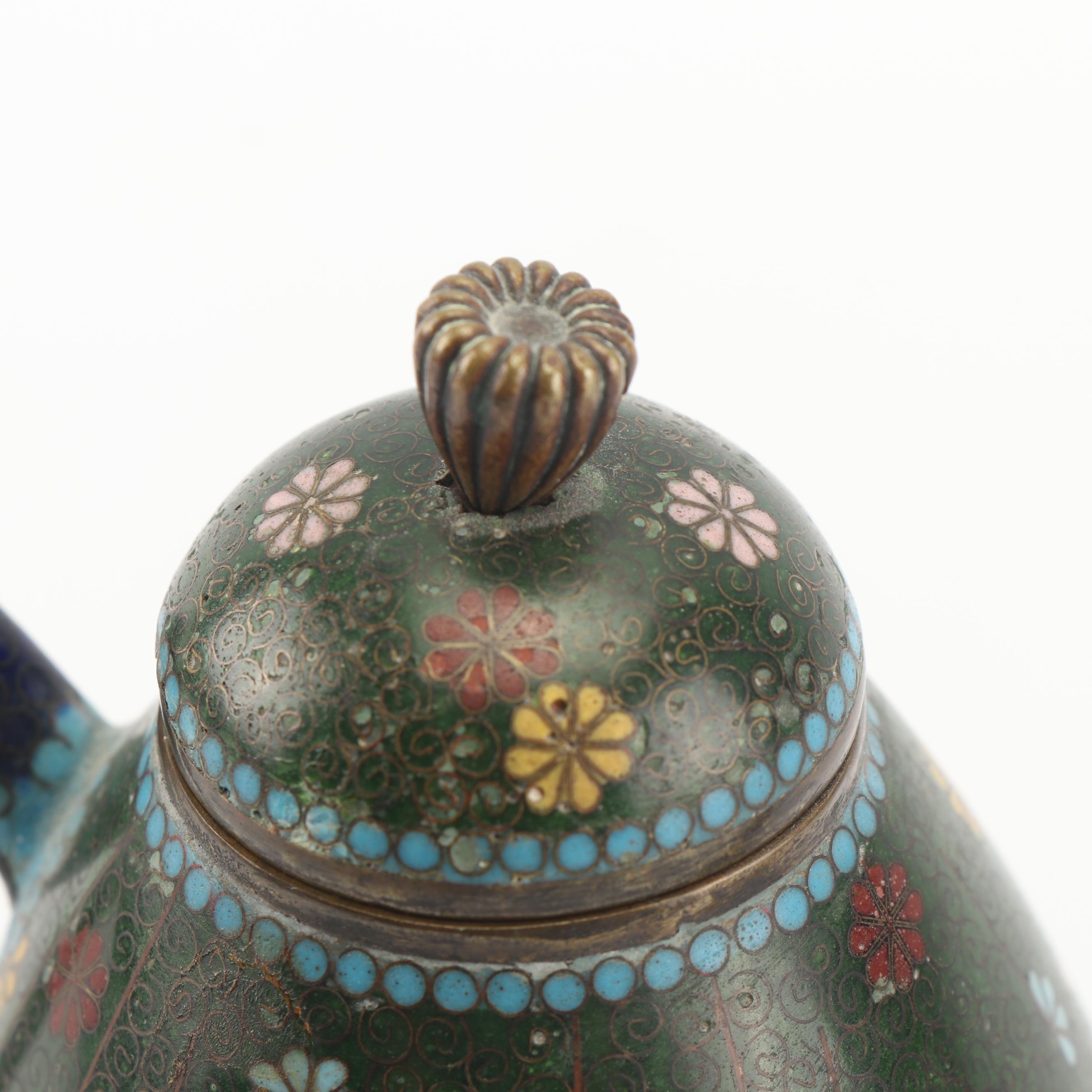 Japanese Meiji Period Cloisonné Teapot