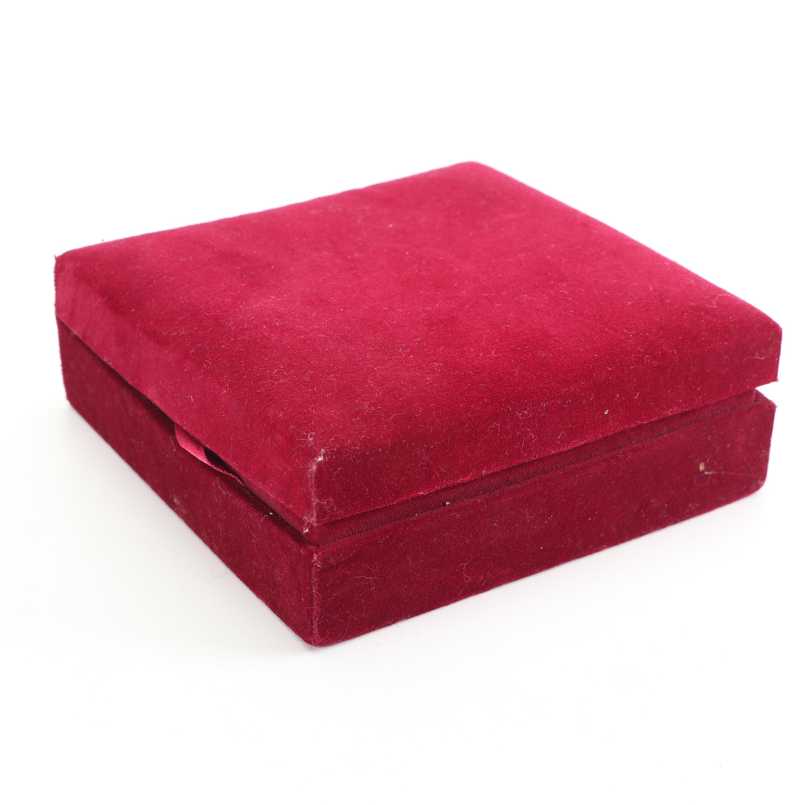 Godinger Silver Art Co. Silver Plate Coaster Set with Neiman Marcus Case