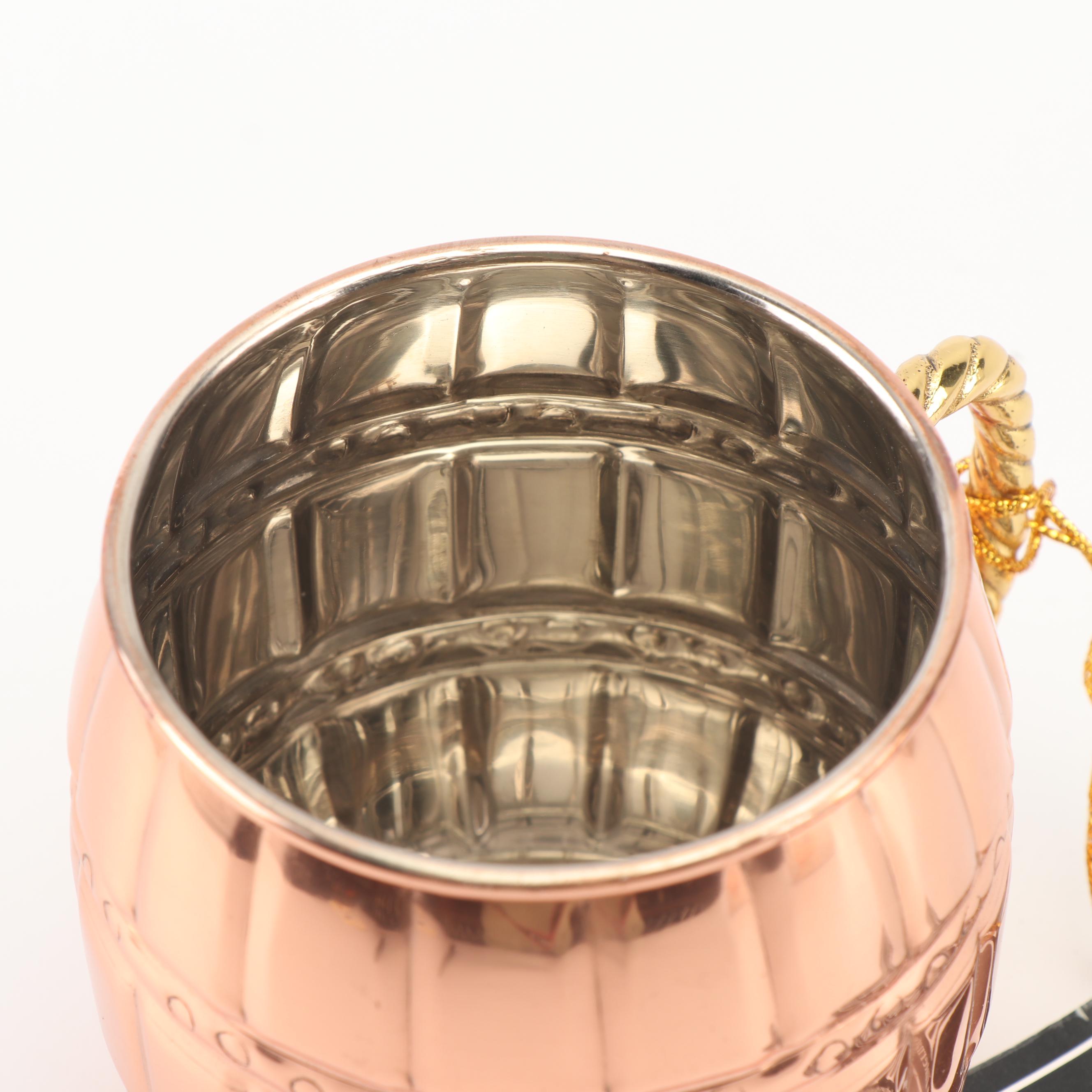 Old Dutch International Solid Copper Barrel Mule 16-Ounce Mugs