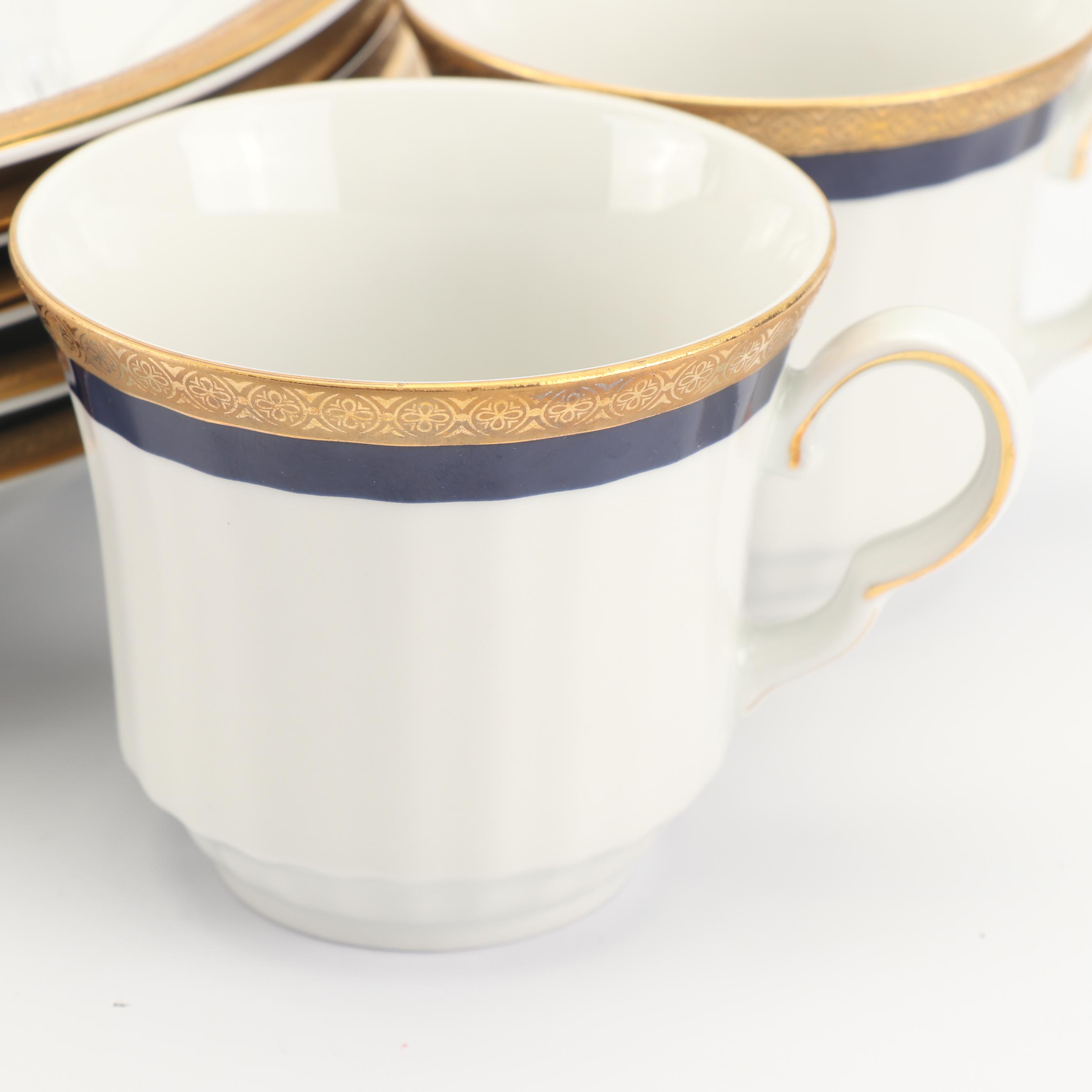 Vintage Gebrüder Winterling Porcelain Cups and Soup Bowls