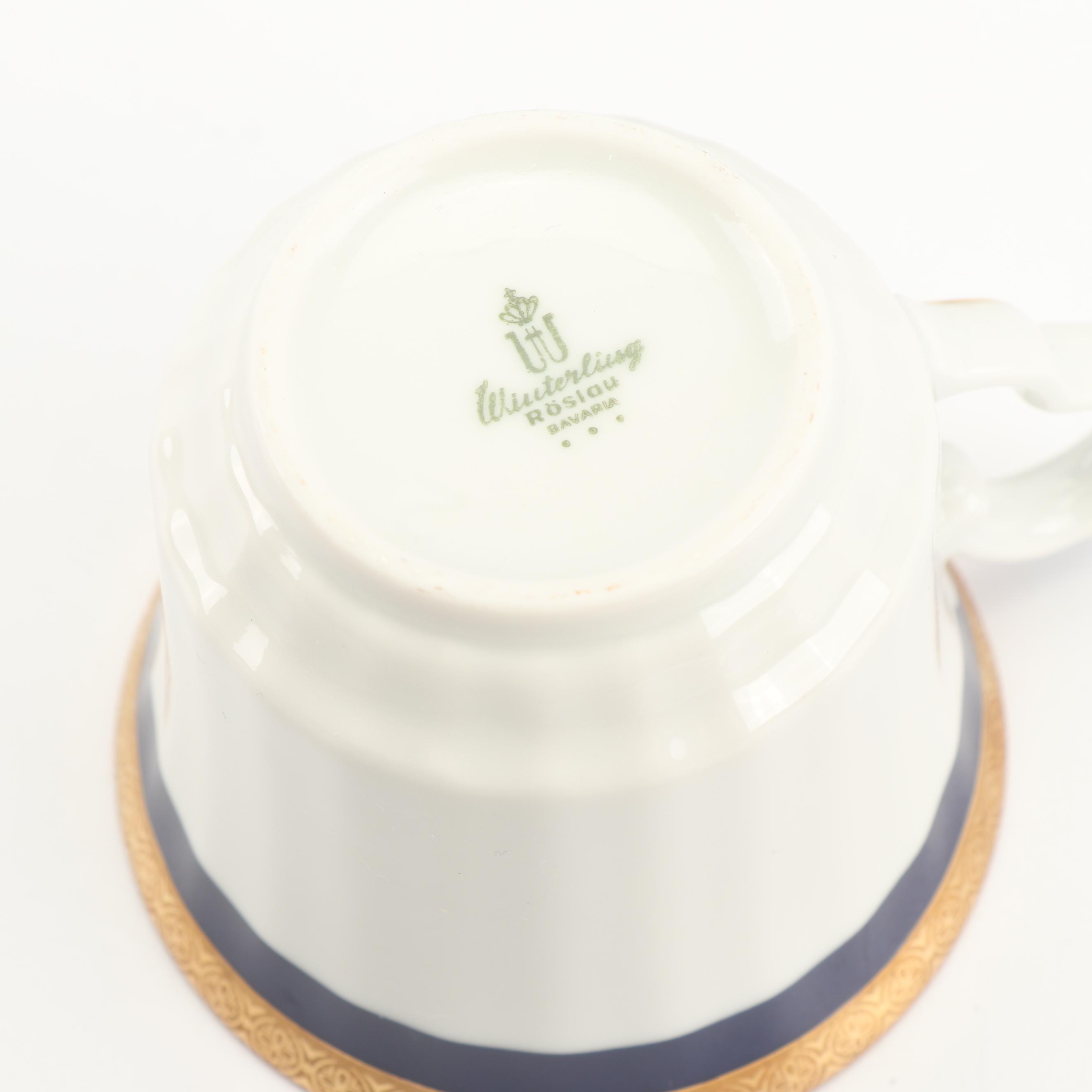 Vintage Gebrüder Winterling Porcelain Cups and Soup Bowls