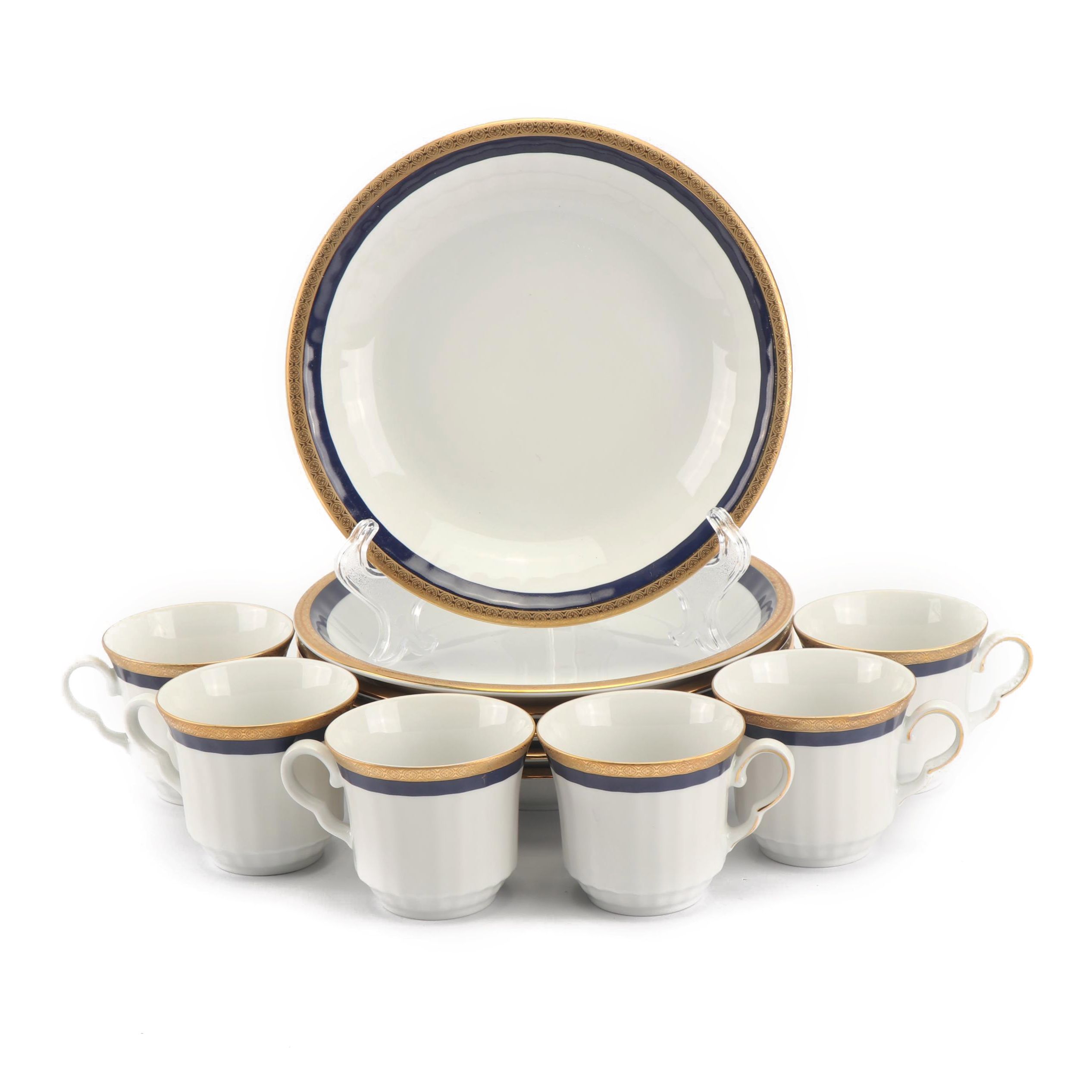 Vintage Gebrüder Winterling Porcelain Cups and Soup Bowls