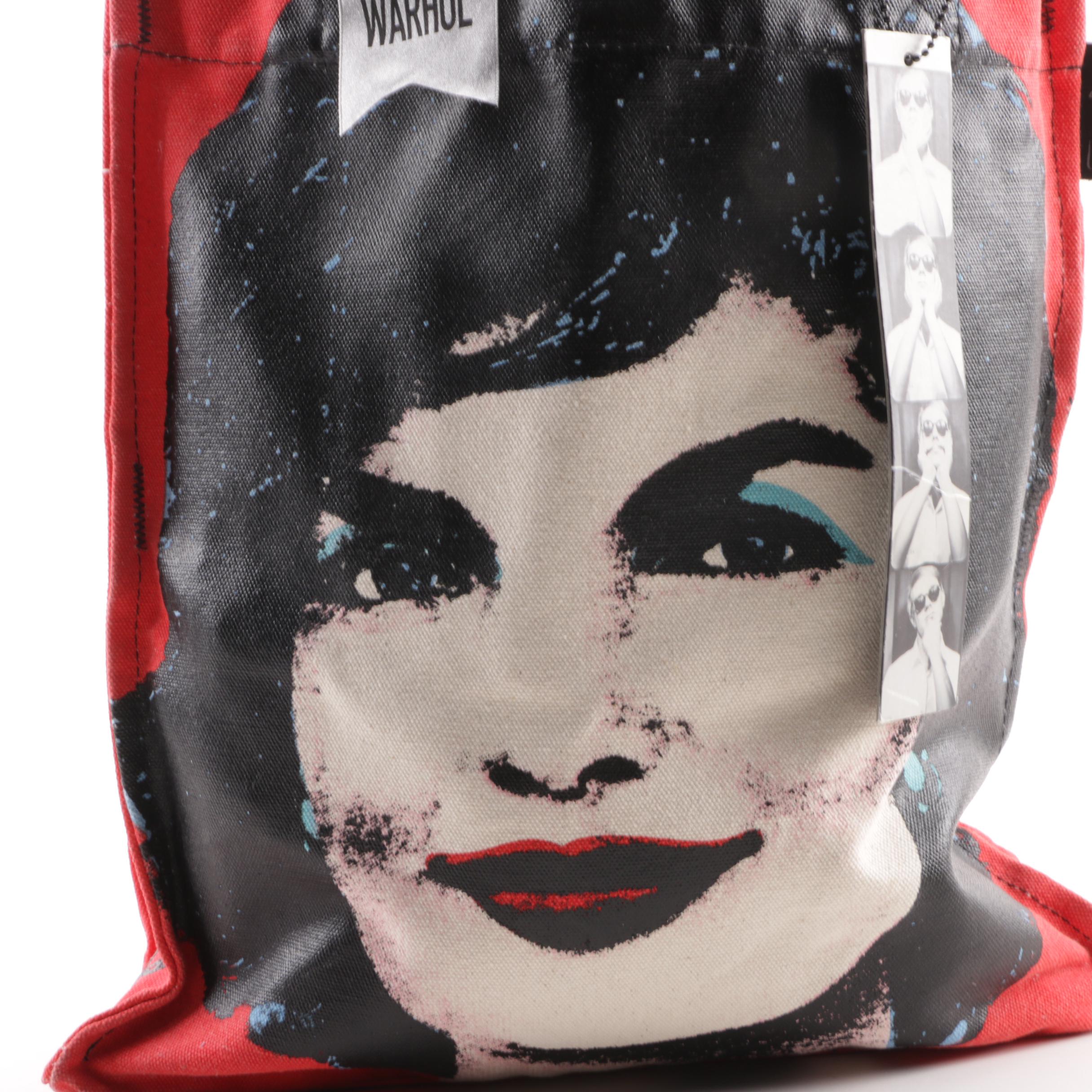 Loop NYC Andy Warhol Canvas Jackie Kennedy Onassis Themed Tote