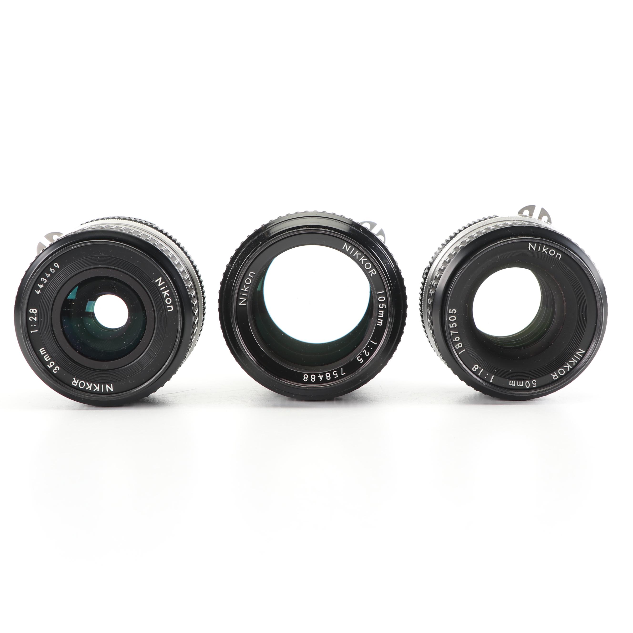 Vintage Nikon FM2 35mm SLR Camera with Bag and Accessories