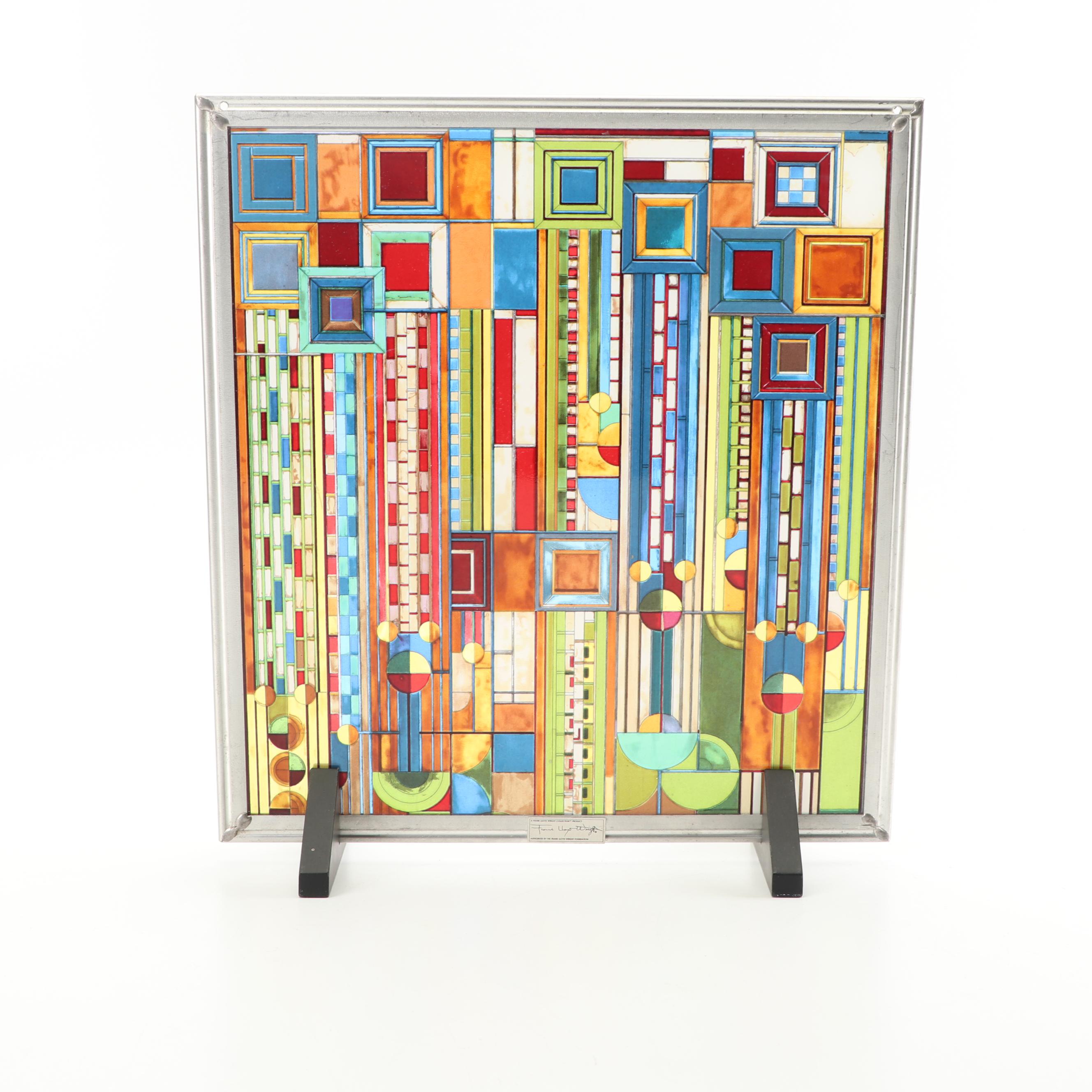 Frank Lloyd Wright Collection "Saguaro" Glass Panel