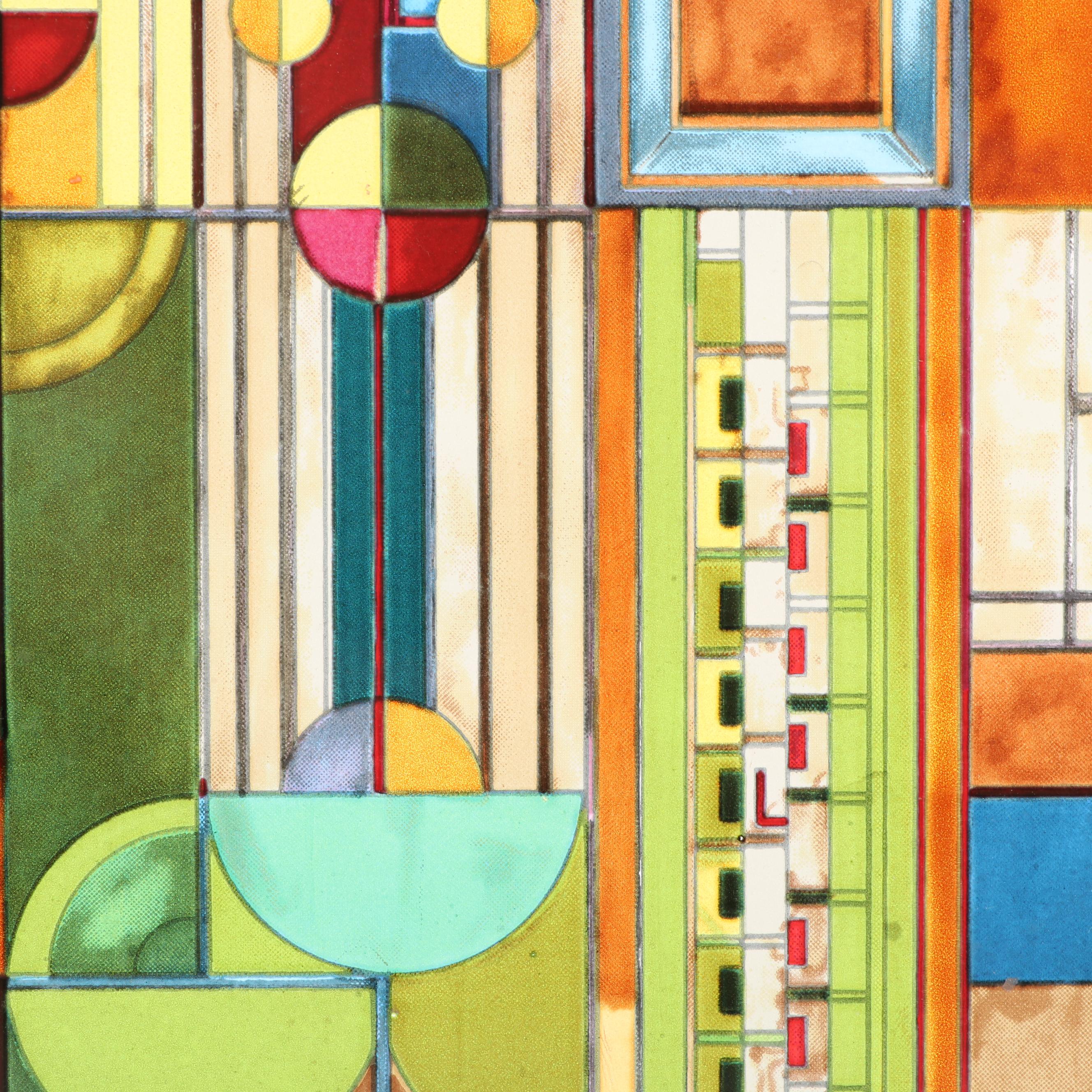 Frank Lloyd Wright Collection "Saguaro" Glass Panel