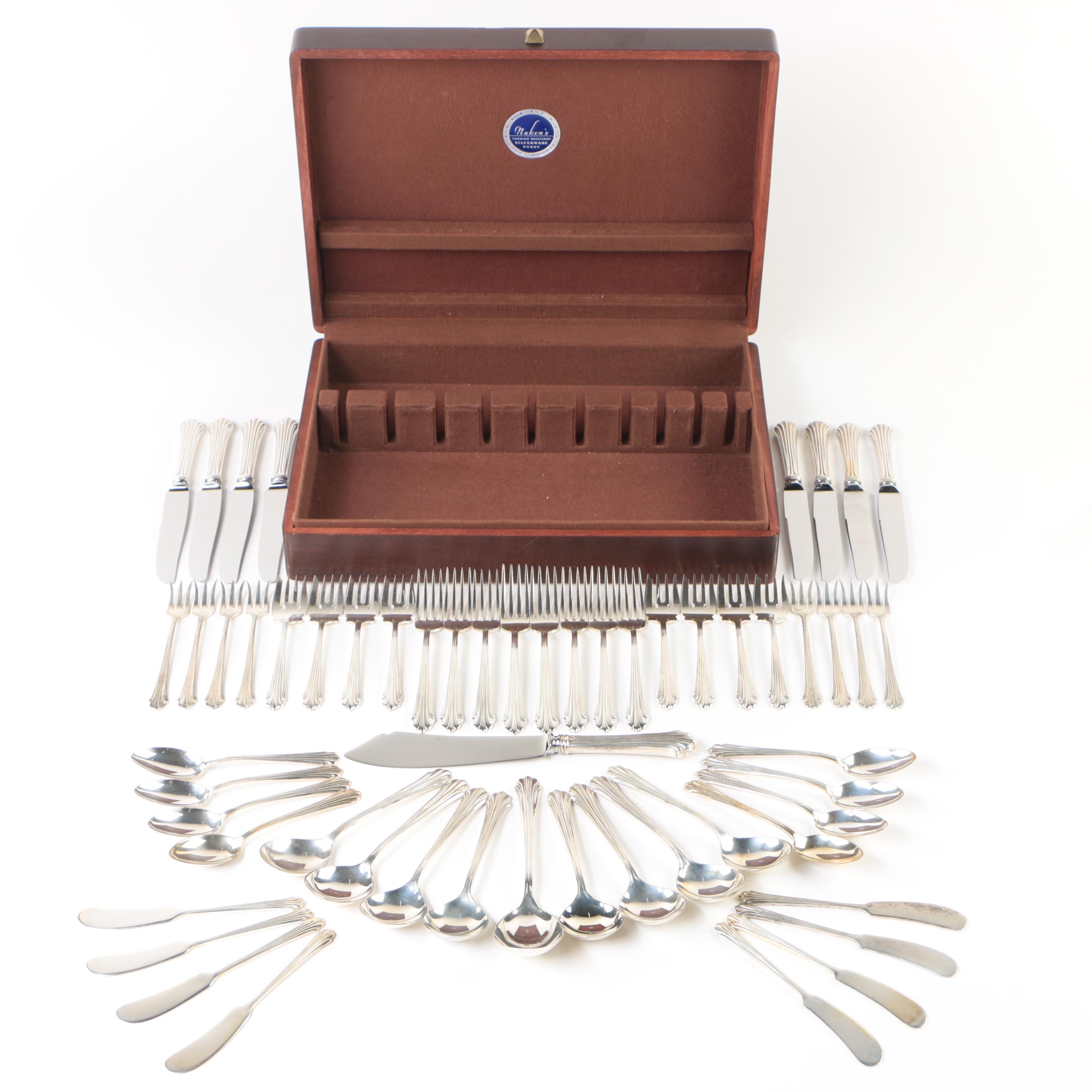 The Stieff Co. "Homewood" Sterling Silver Flatware Set with Naken's Chest