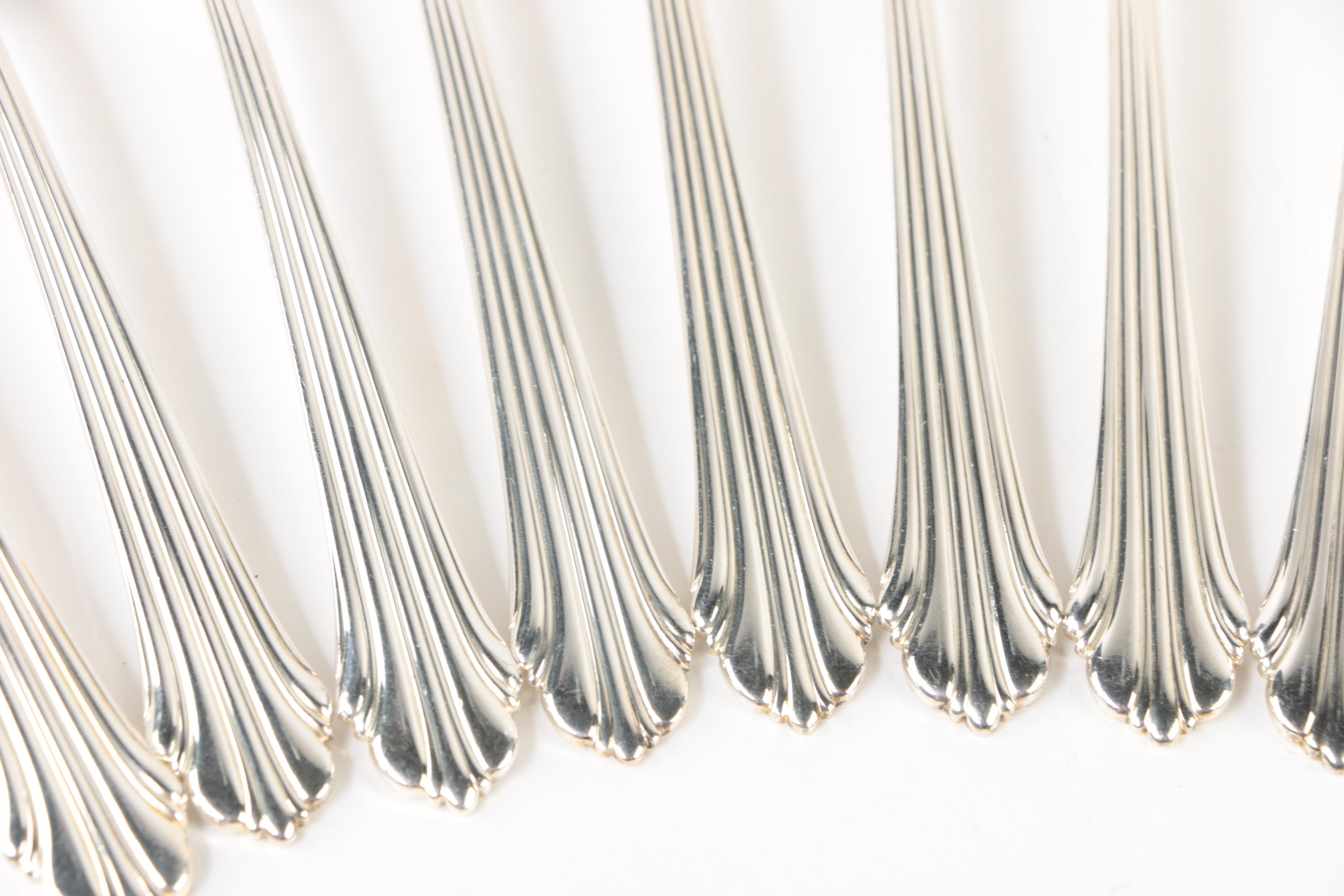 The Stieff Co. "Homewood" Sterling Silver Flatware Set with Naken's Chest