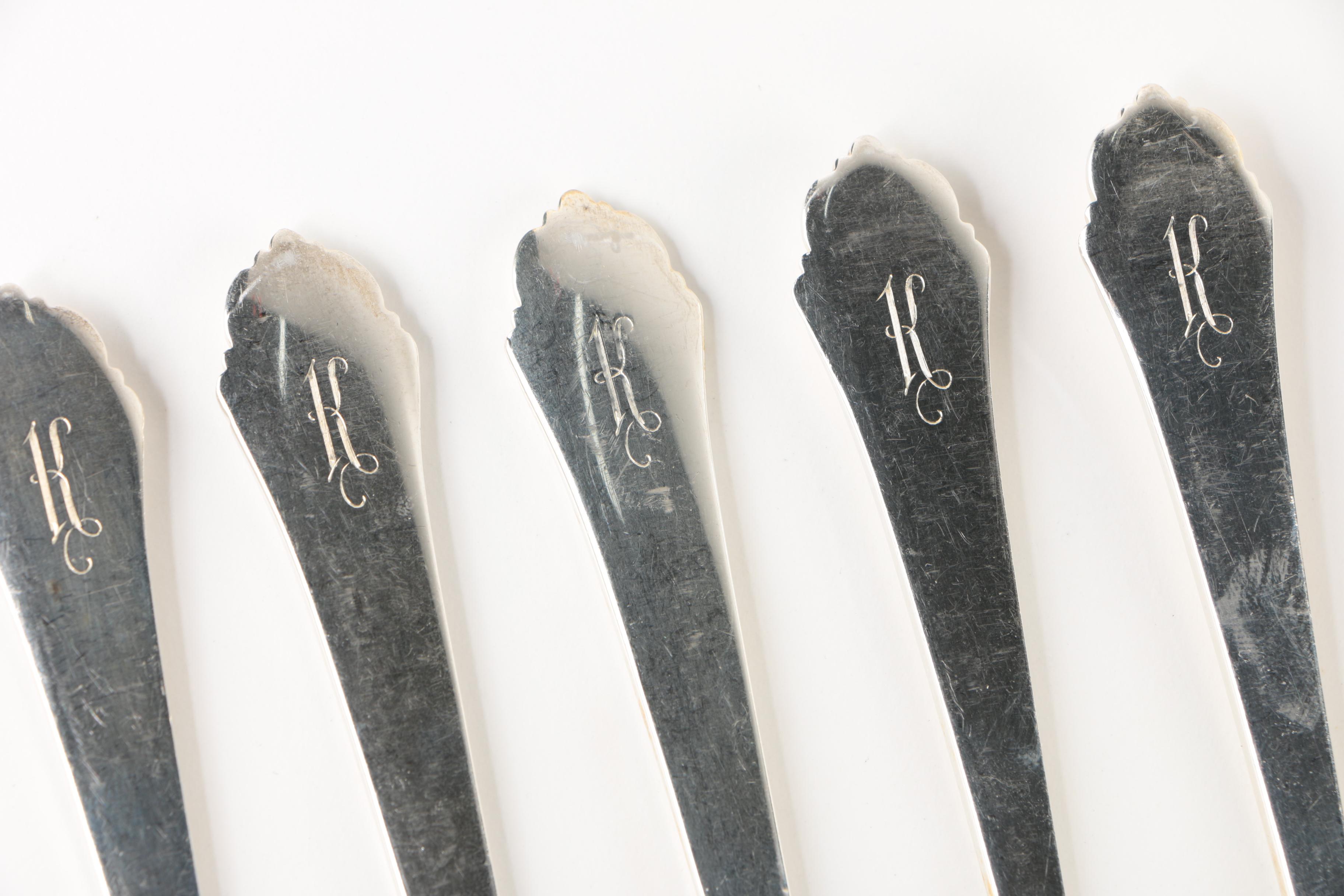 The Stieff Co. "Homewood" Sterling Silver Flatware Set with Naken's Chest