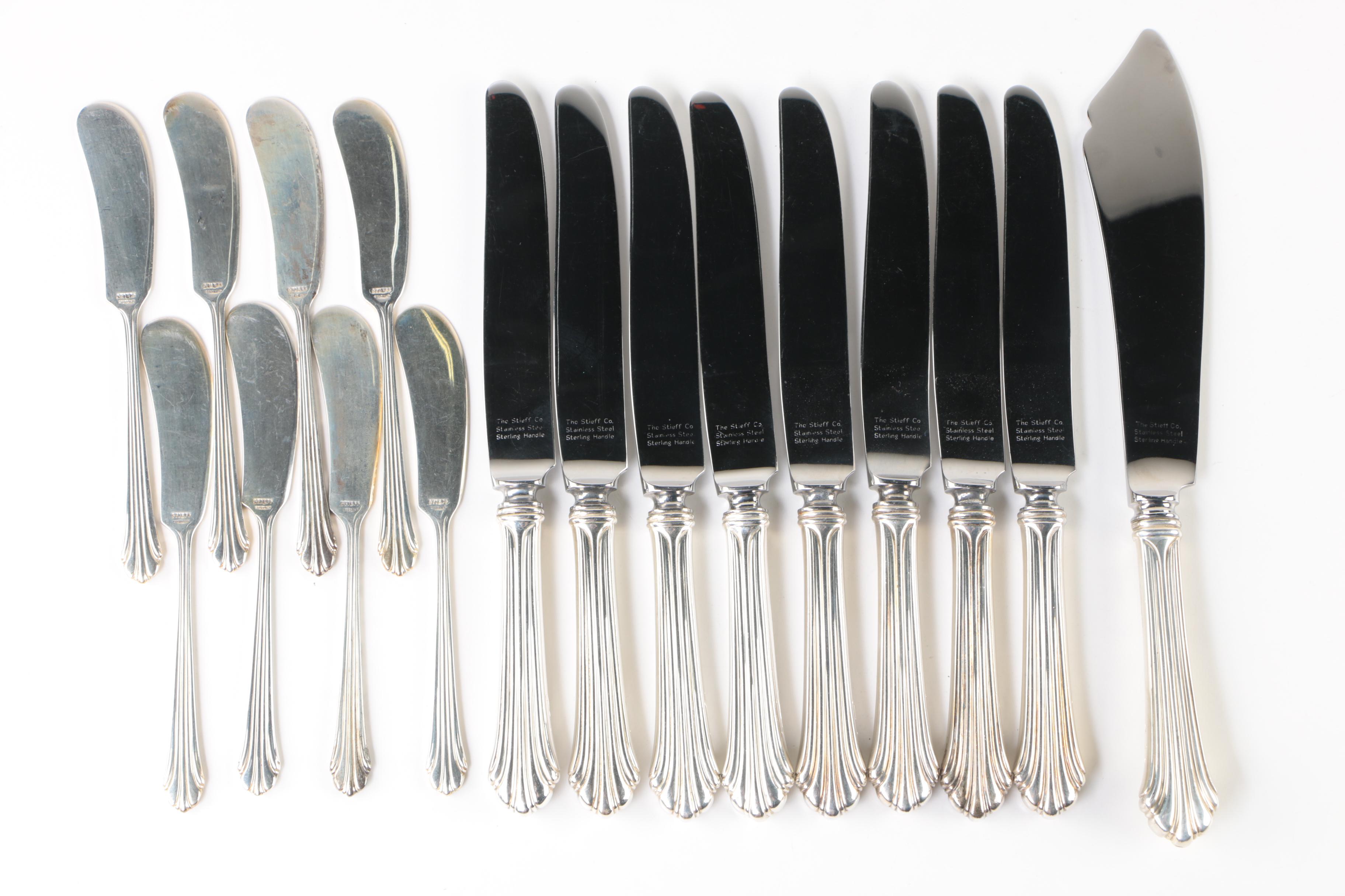 The Stieff Co. "Homewood" Sterling Silver Flatware Set with Naken's Chest