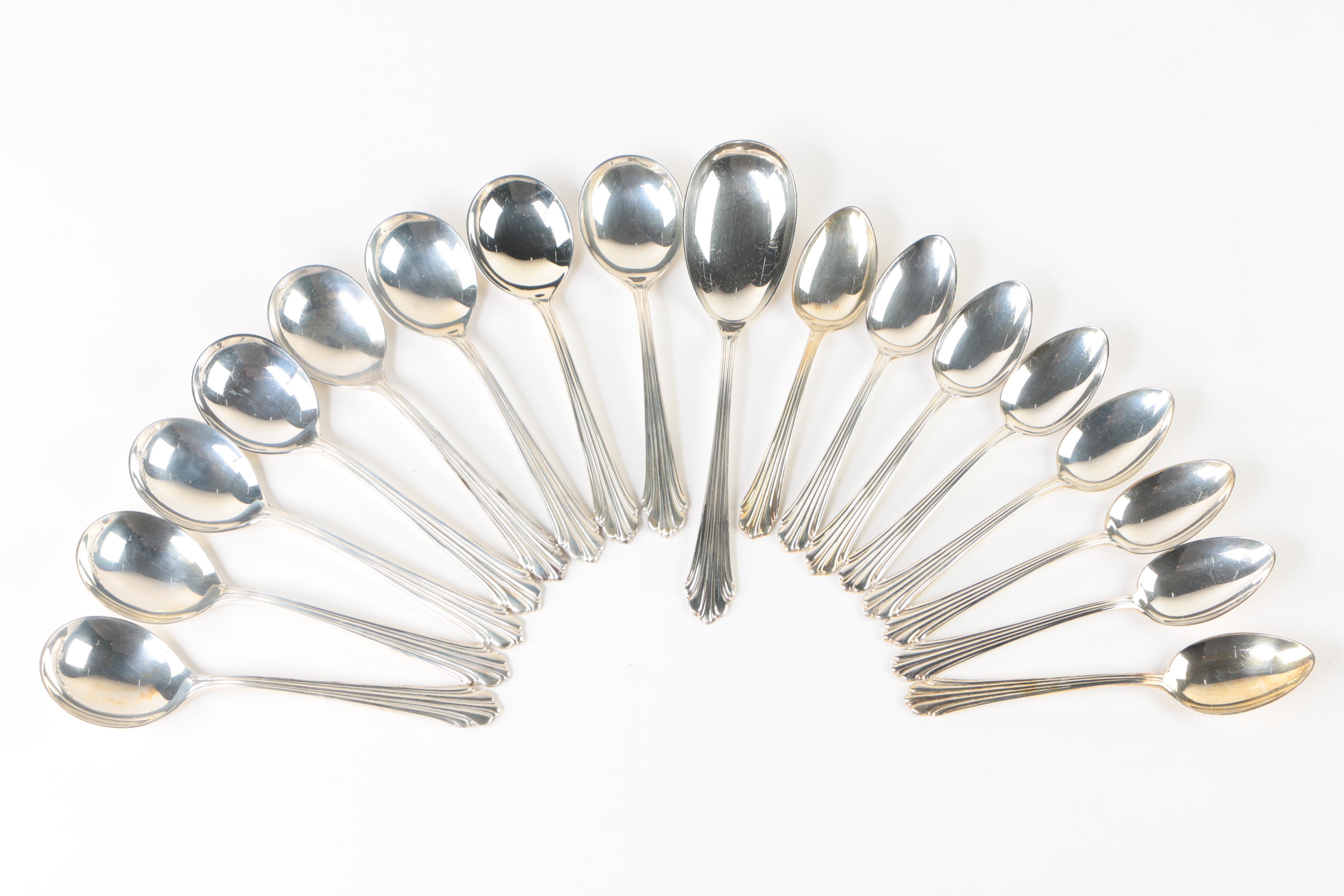 The Stieff Co. "Homewood" Sterling Silver Flatware Set with Naken's Chest
