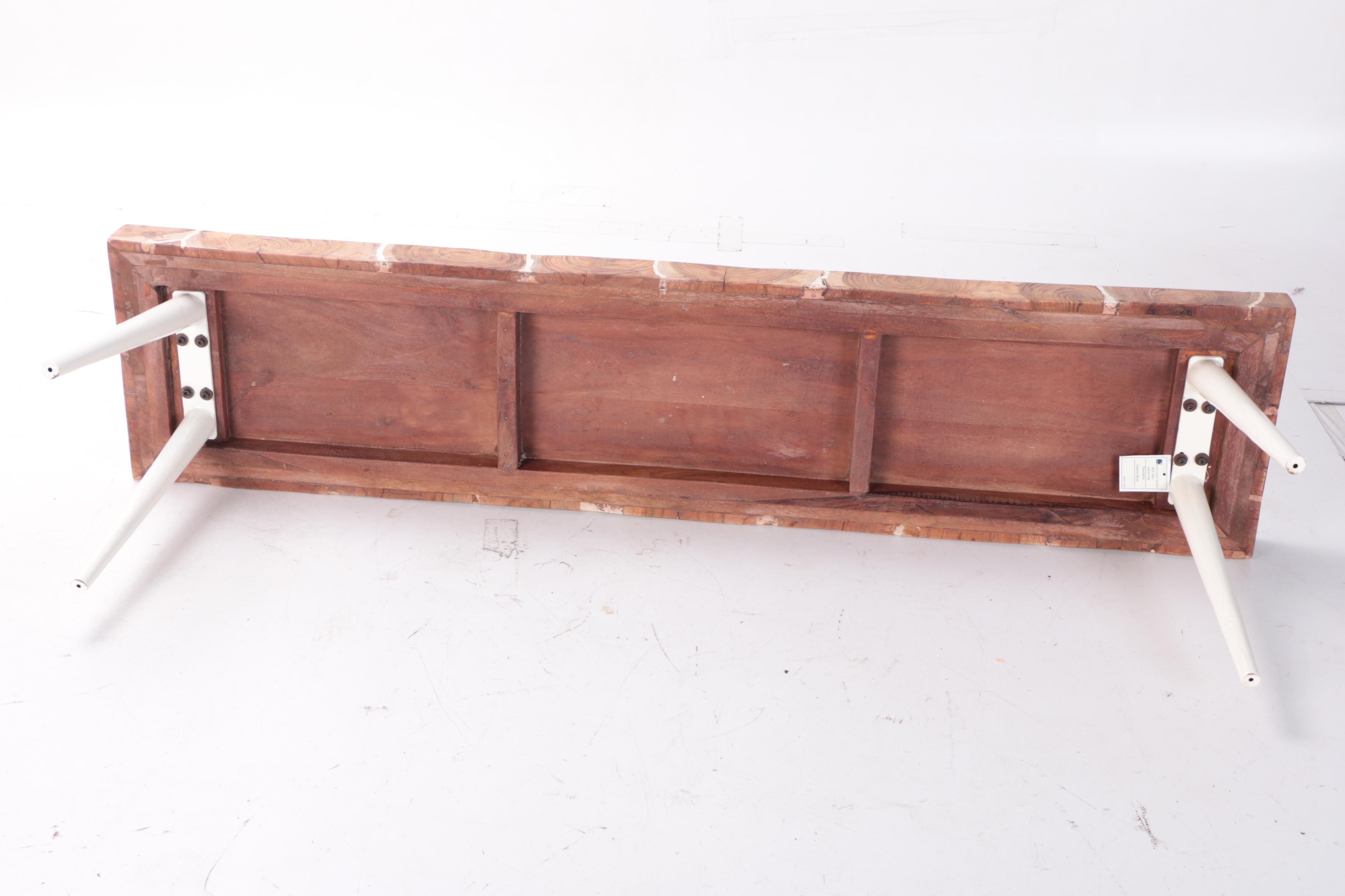 "Organics" Stump Mosaic Bench