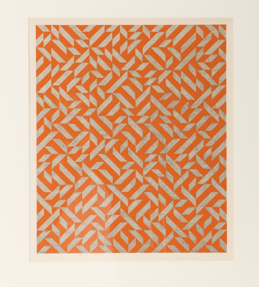 Anni Albers Limited Edition Mixed Media Serigraph "PO I"