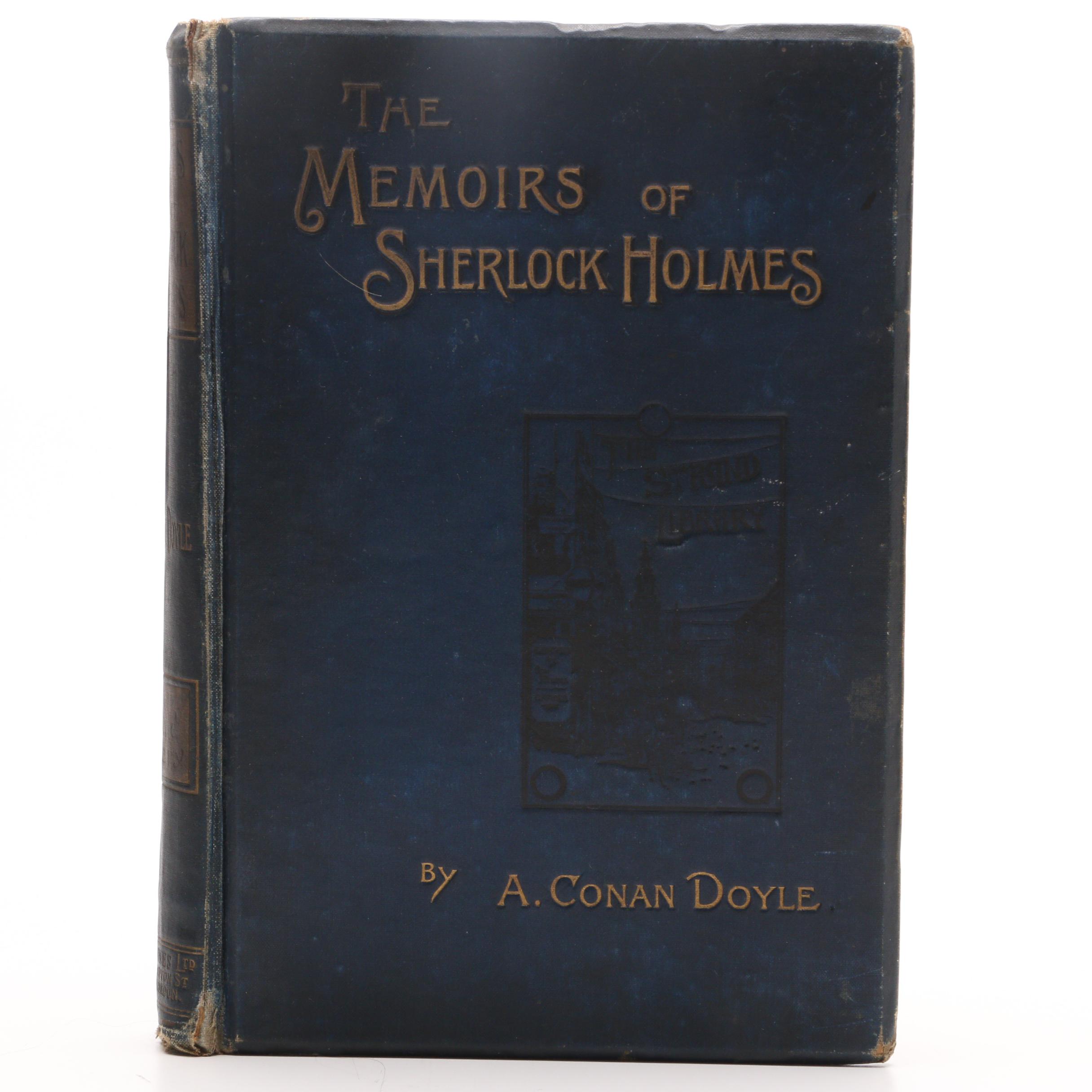 1894 First Edition "The Memoirs of Sherlock Holmes" by Arthur Conan Doyle