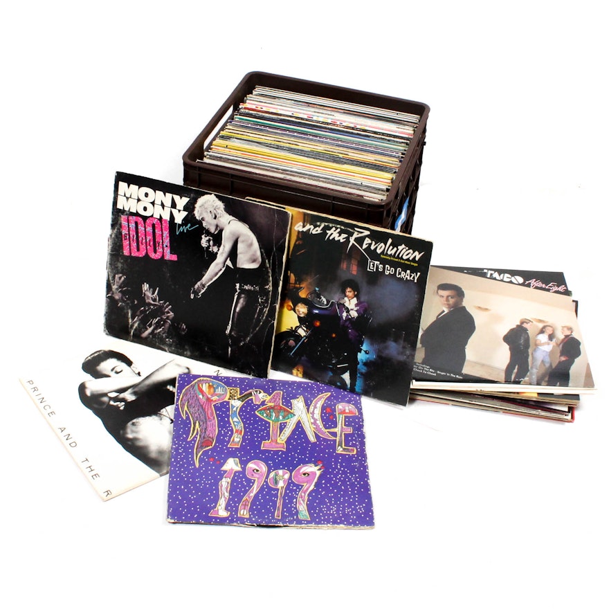 1980s Record Albums Featuring Prince, Billy Joel, Madonna, and Duran Duran