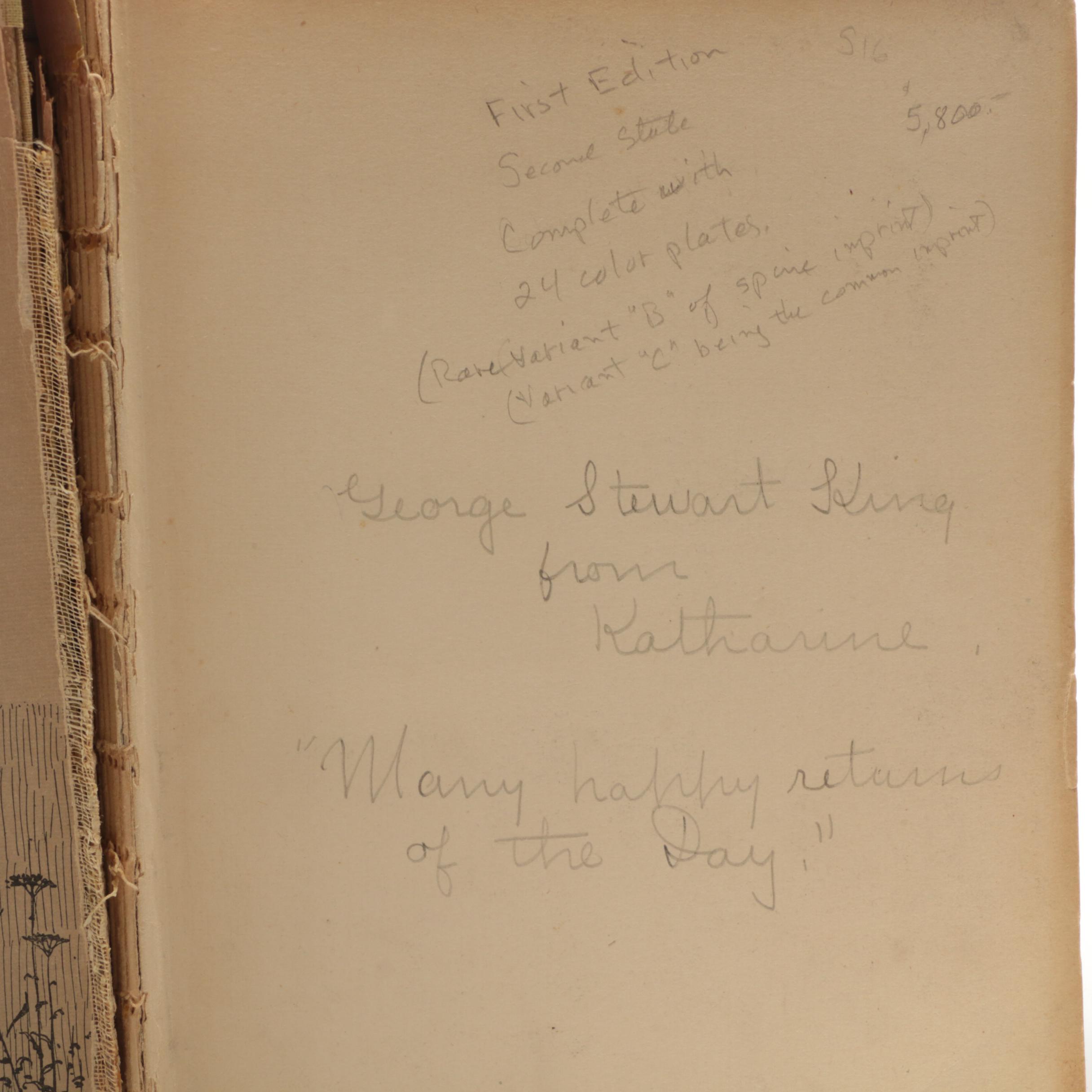 1900 First Edition Second State "The Wonderful Wizard of Oz" by L. Frank Baum