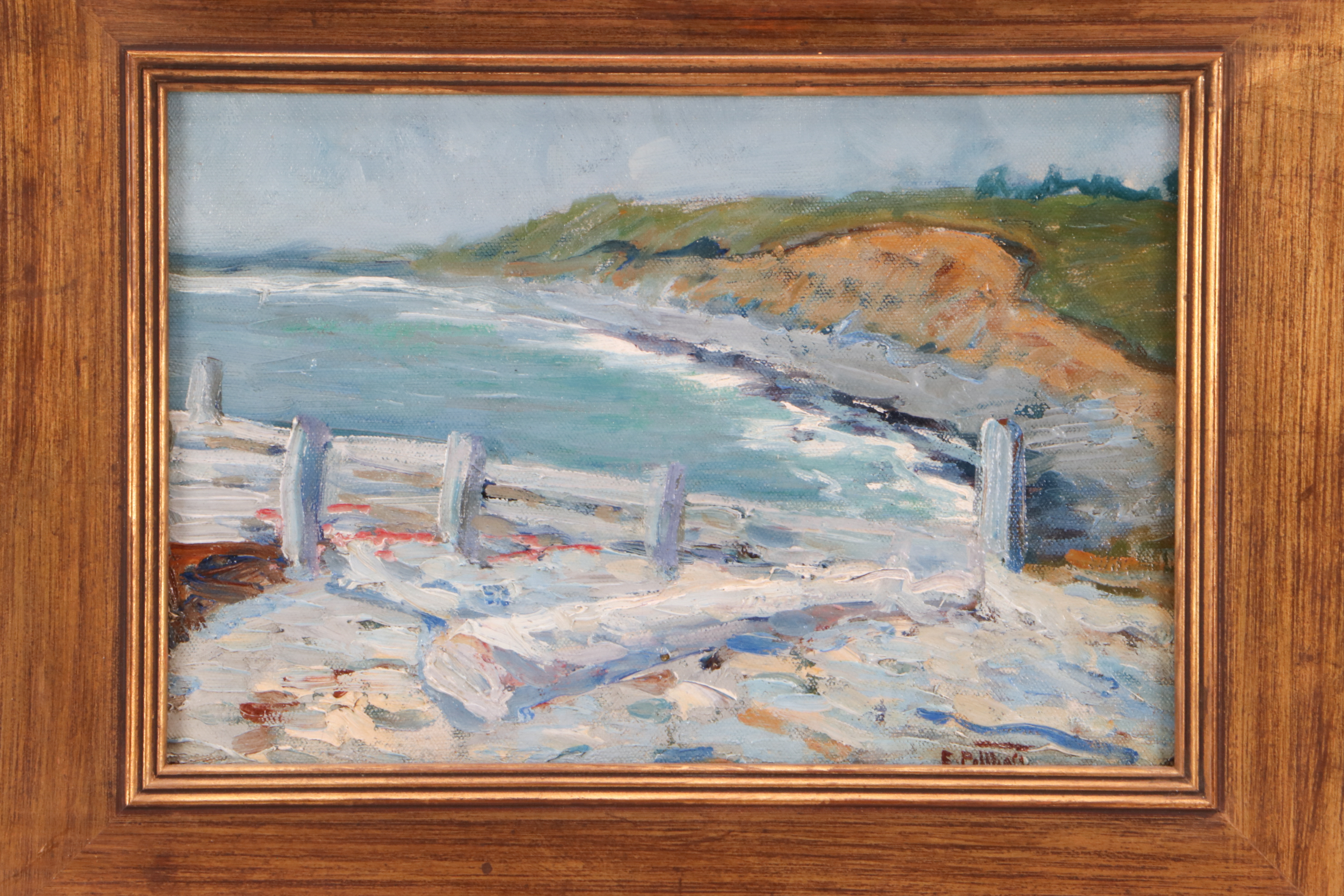 Edward Henry Potthast Impressionist Oil Painting of a Seascape