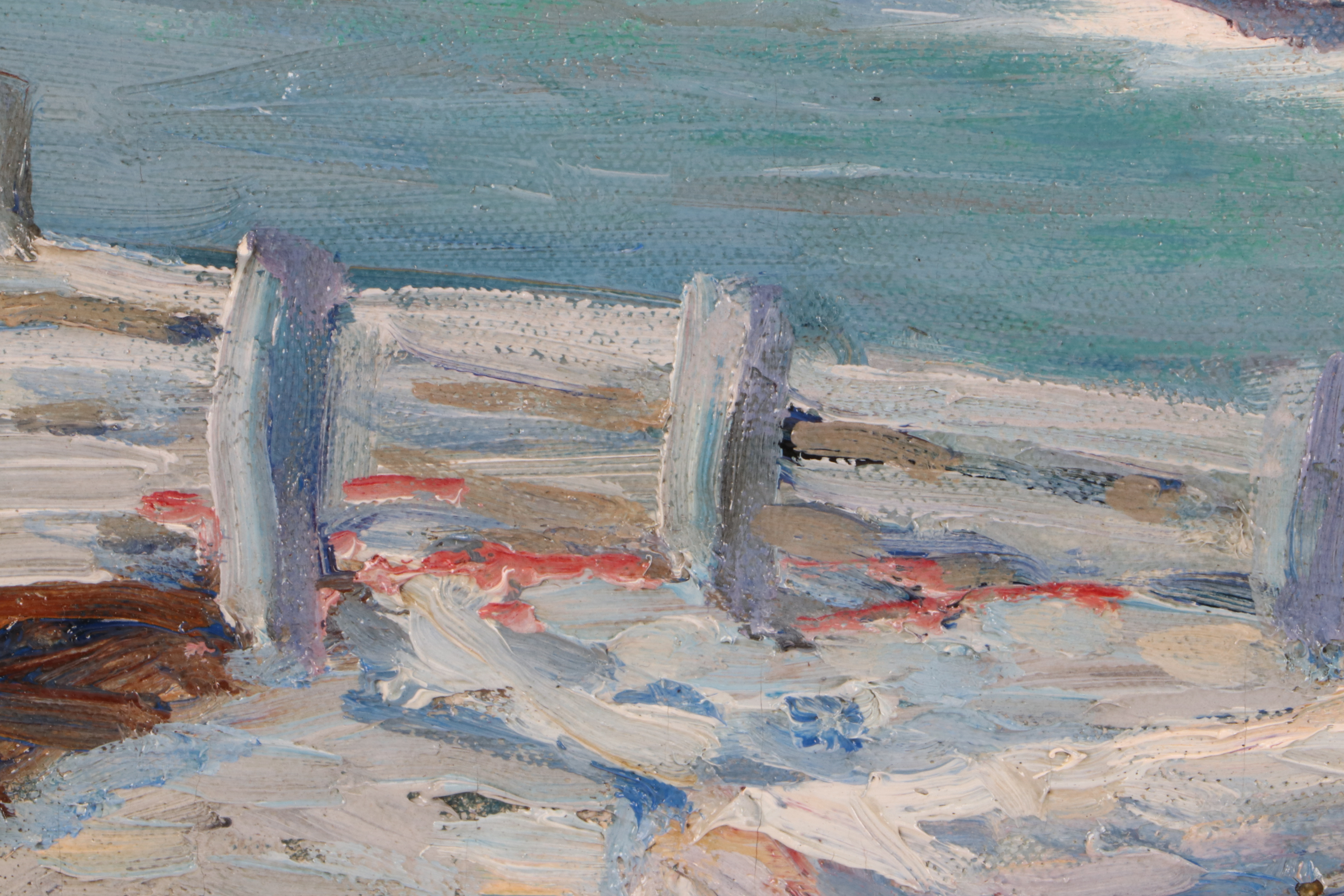 Edward Henry Potthast Impressionist Oil Painting of a Seascape