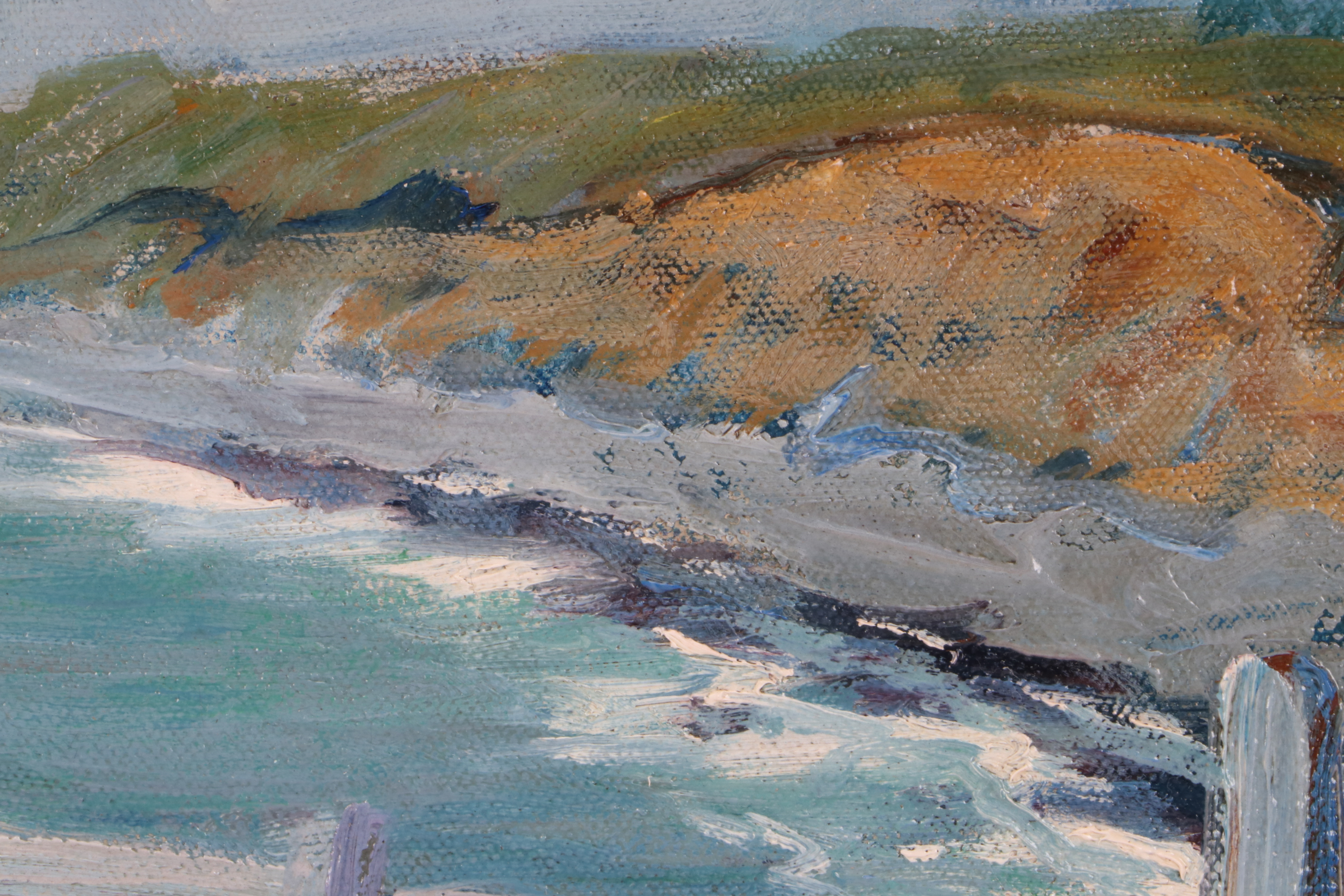 Edward Henry Potthast Impressionist Oil Painting of a Seascape