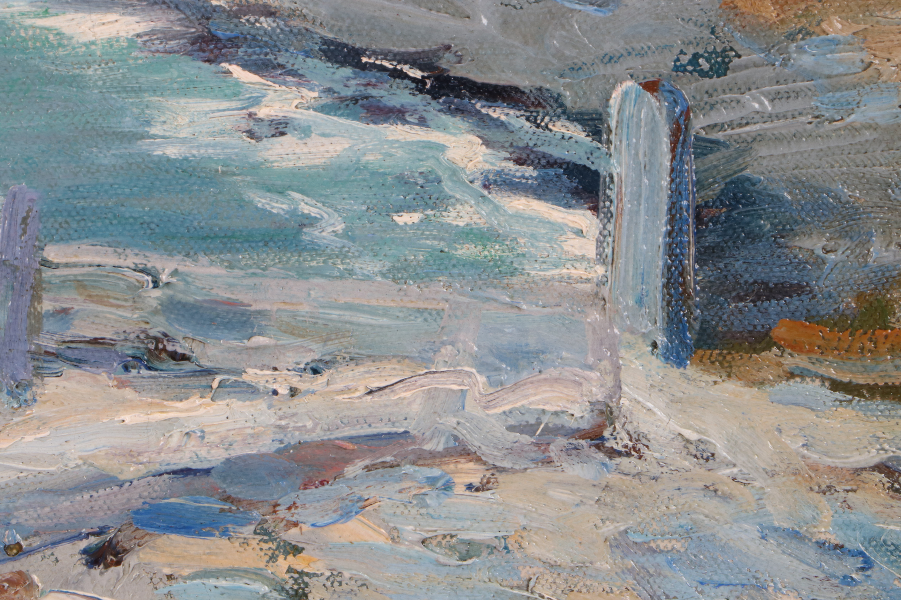 Edward Henry Potthast Impressionist Oil Painting of a Seascape