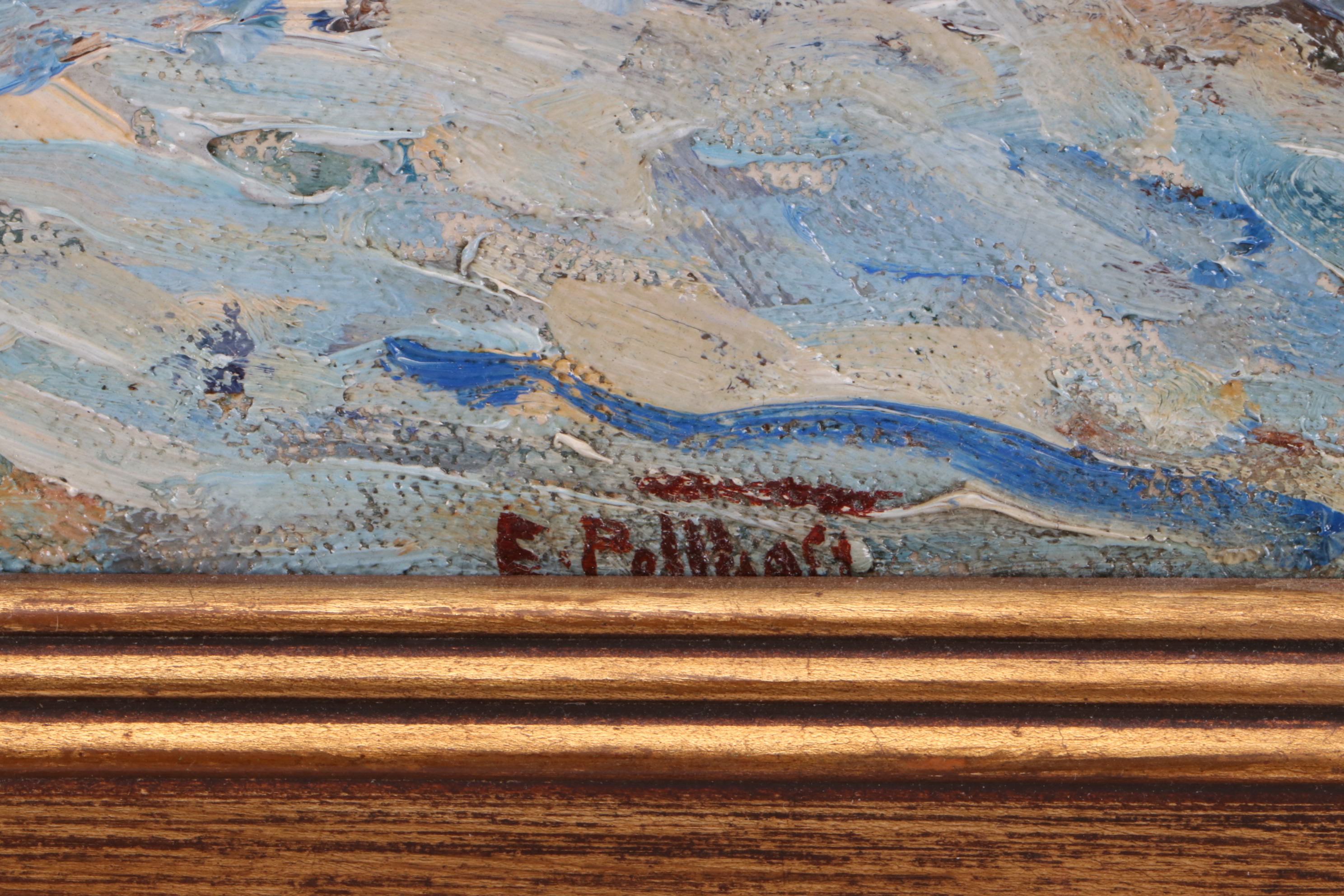 Edward Henry Potthast Impressionist Oil Painting of a Seascape