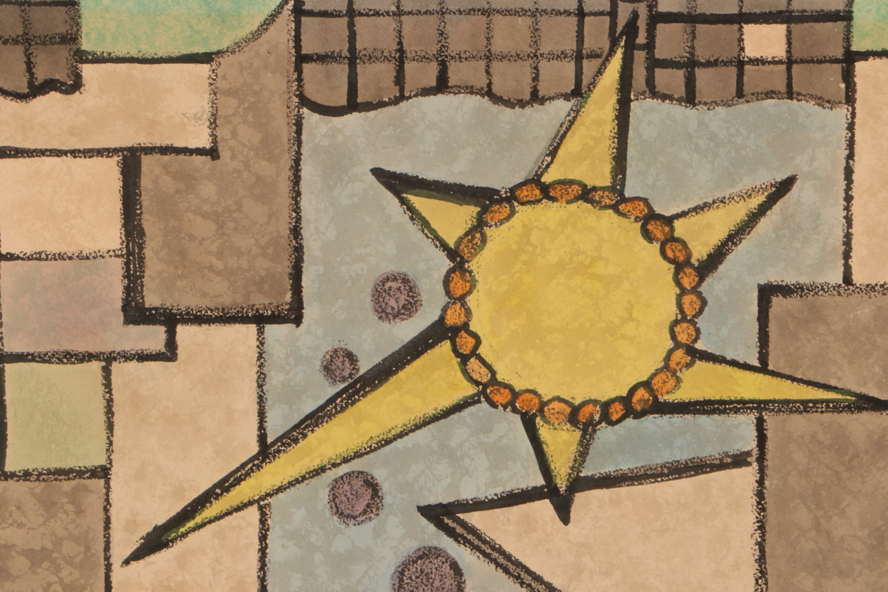 Mixed Media Painting in the Style of Georges Valmier