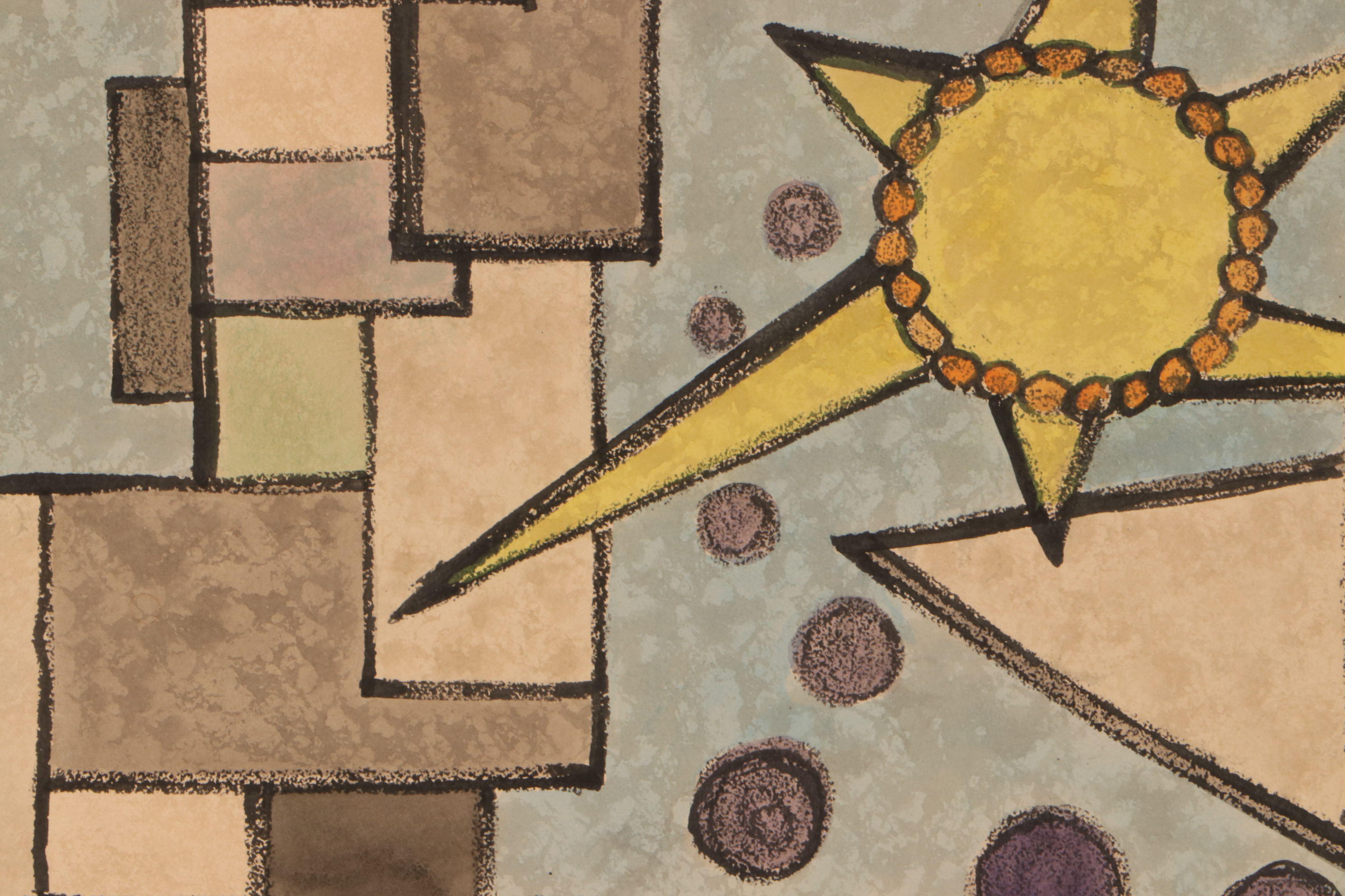 Mixed Media Painting in the Style of Georges Valmier