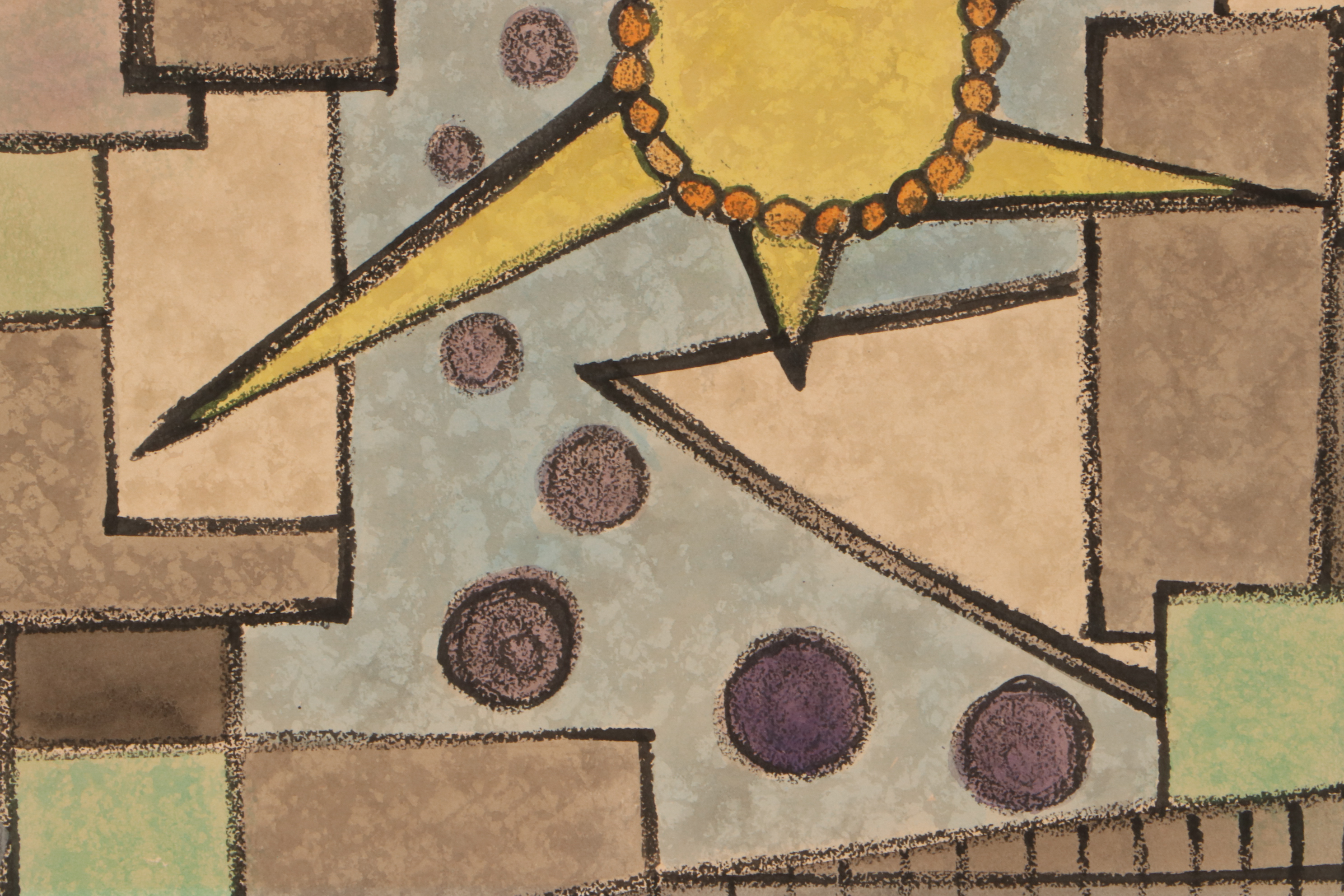 Mixed Media Painting in the Style of Georges Valmier