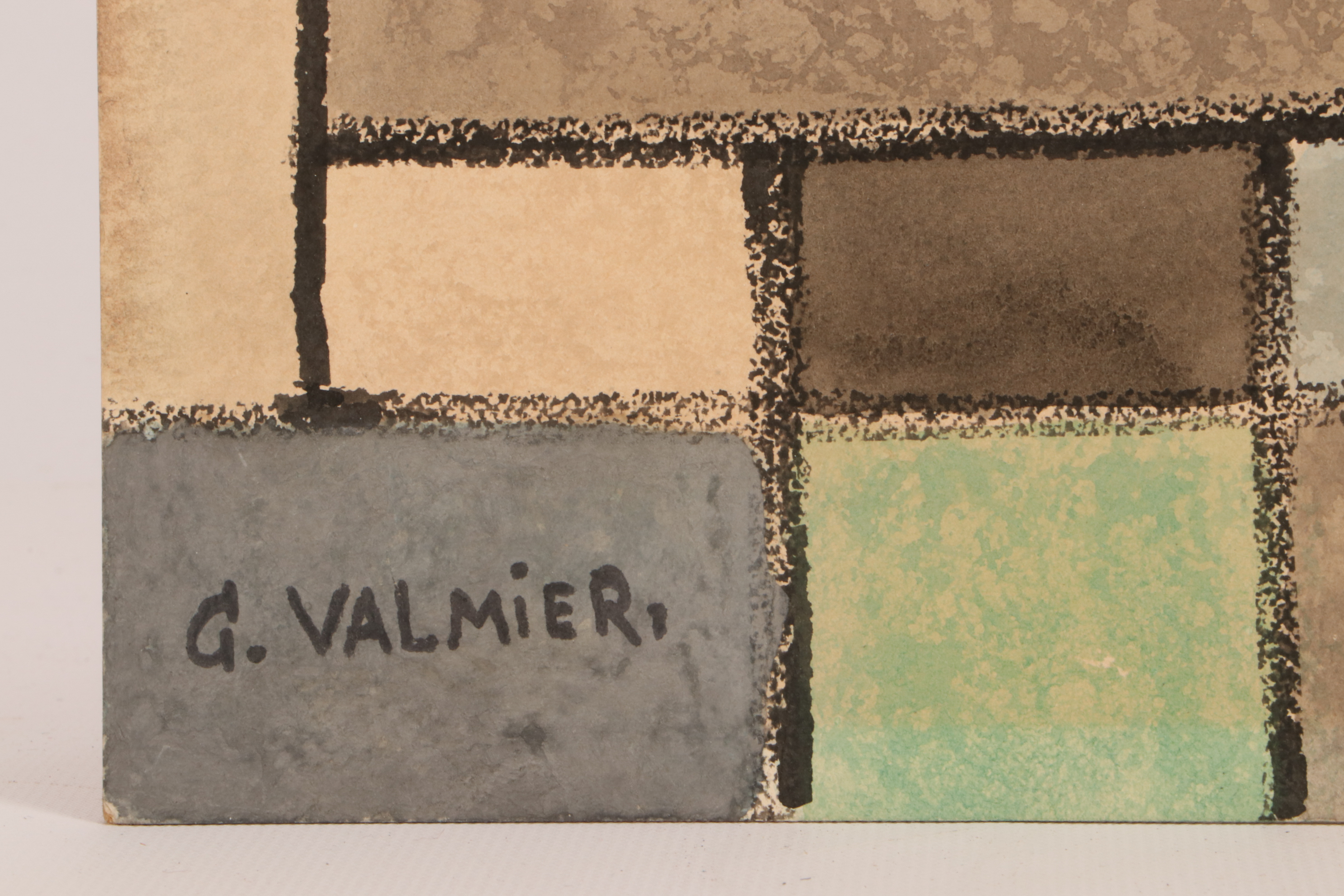 Mixed Media Painting in the Style of Georges Valmier