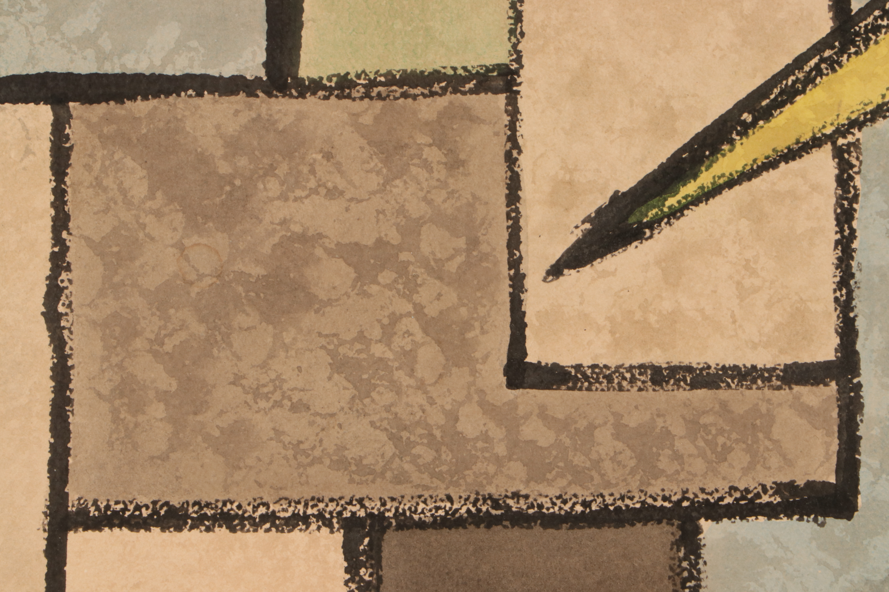 Mixed Media Painting in the Style of Georges Valmier