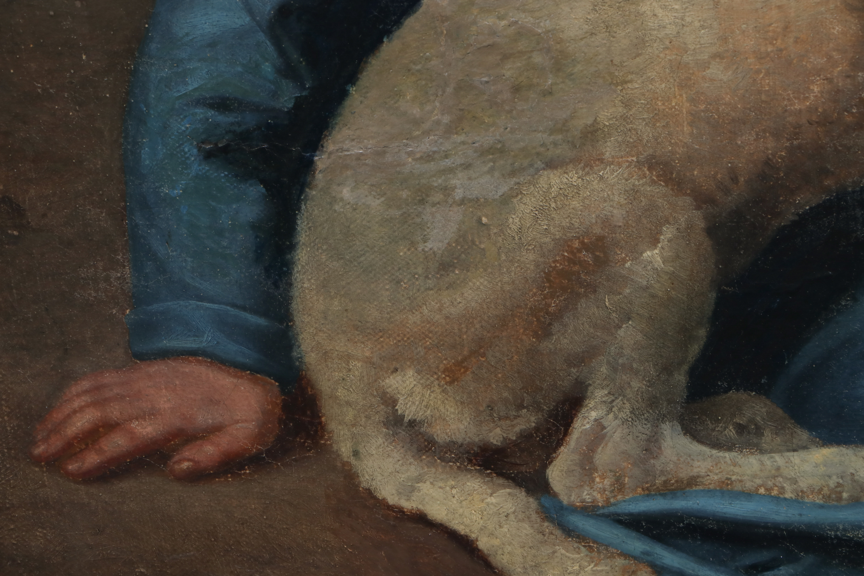 Joseph Anton Muxel 1824 Mural-Sized Family Portrait Oil Painting on Canvas