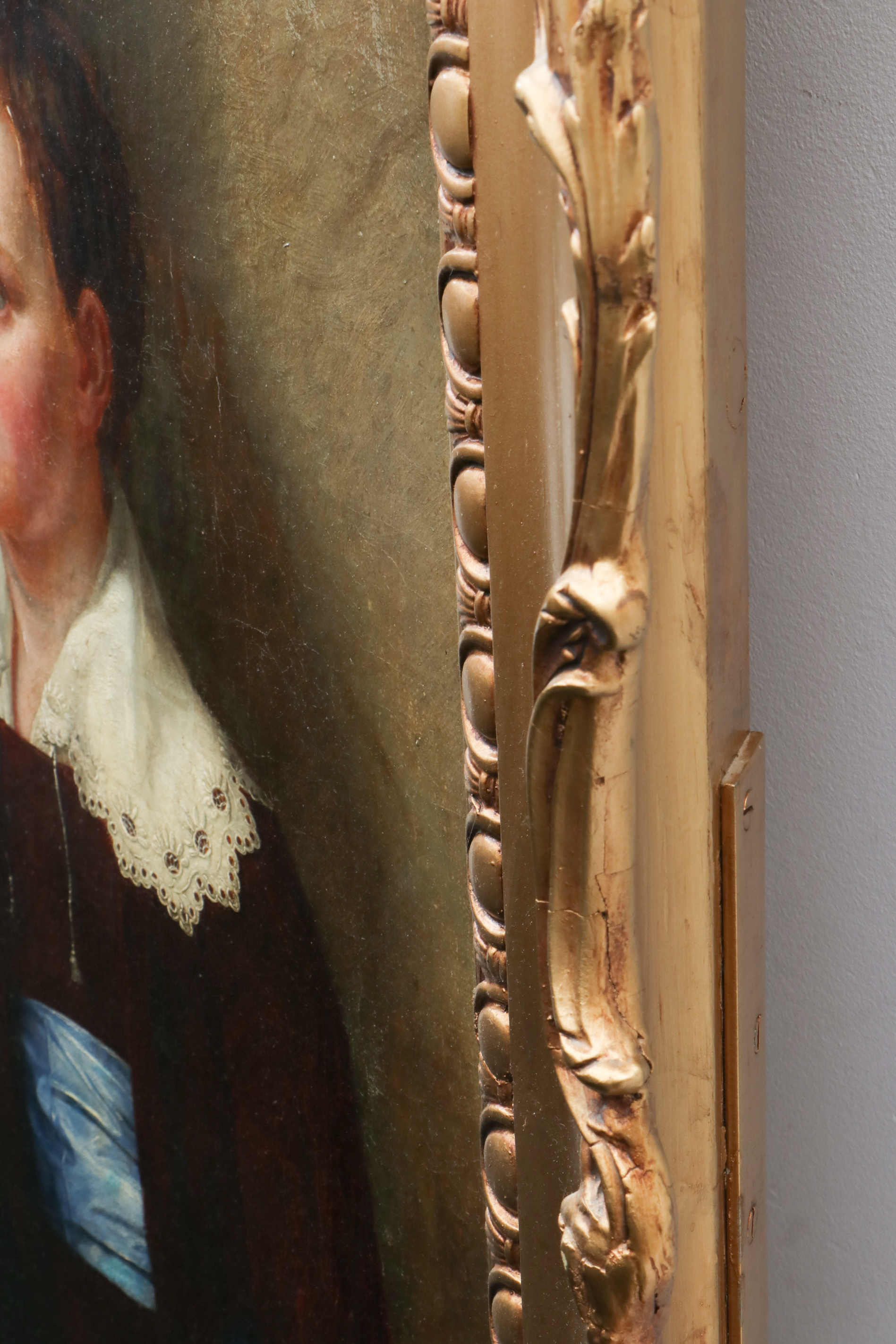 Joseph Anton Muxel 1824 Mural-Sized Family Portrait Oil Painting on Canvas