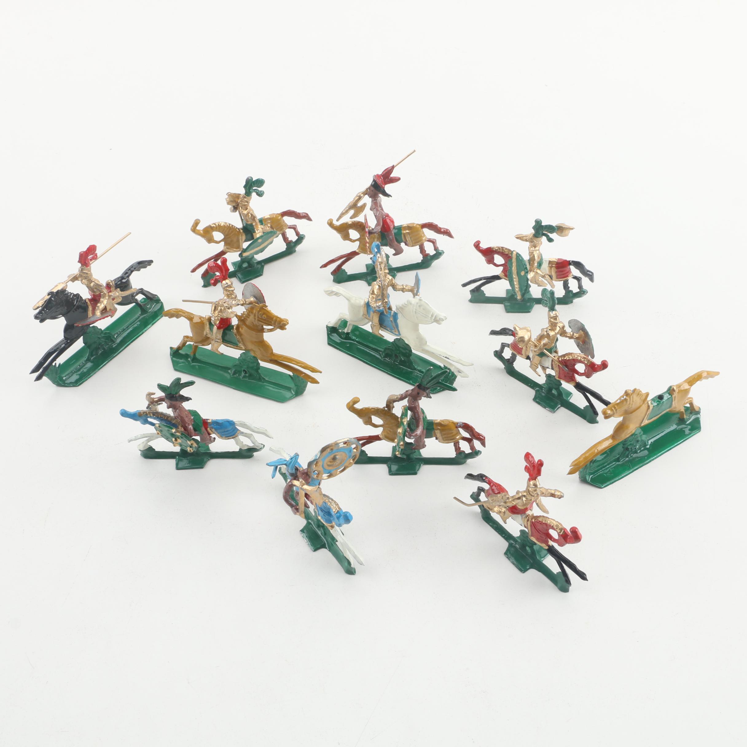 Hand Painted Cast Metal Warrior Figures