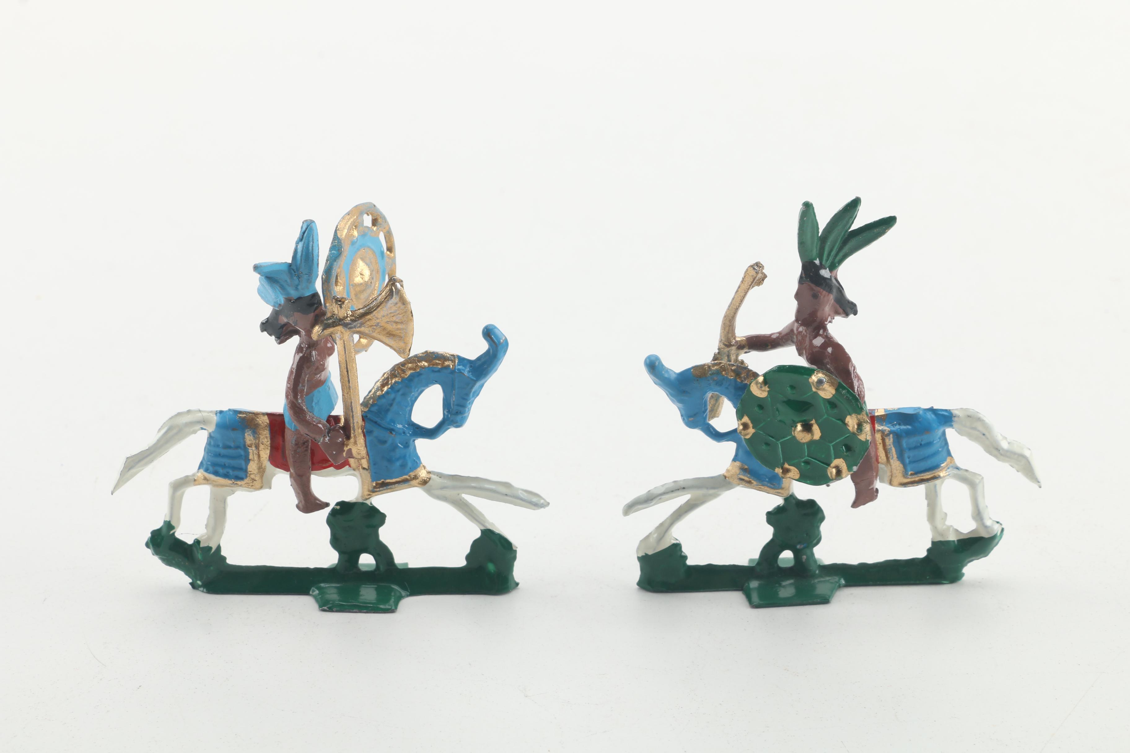 Hand Painted Cast Metal Warrior Figures