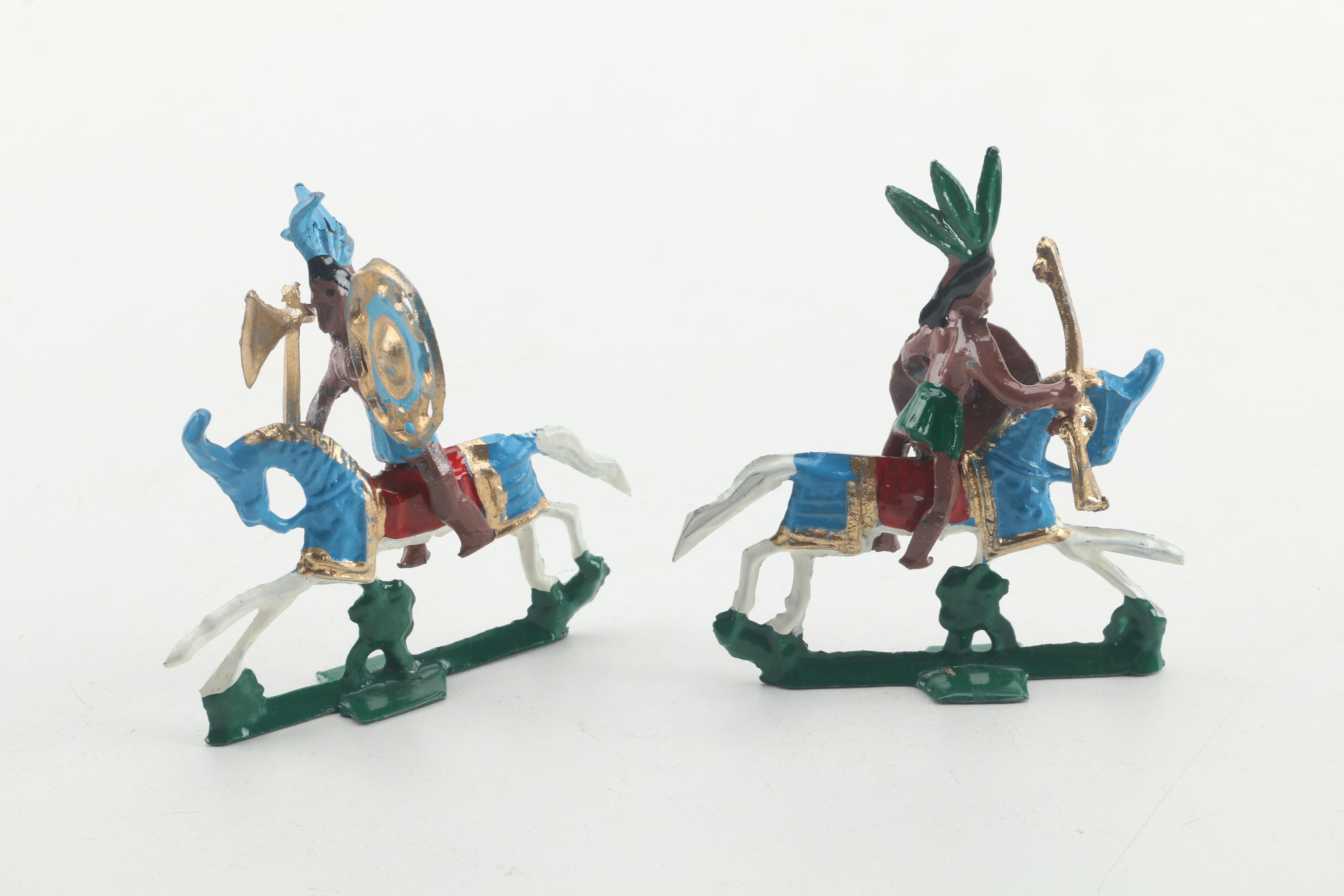 Hand Painted Cast Metal Warrior Figures