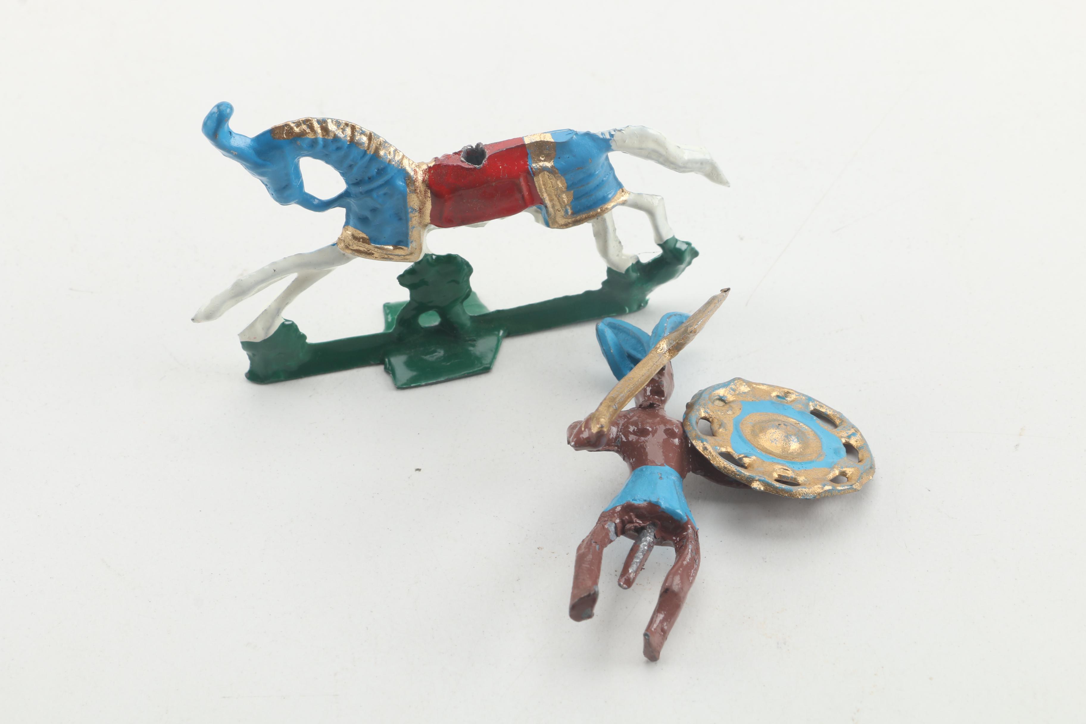 Hand Painted Cast Metal Warrior Figures