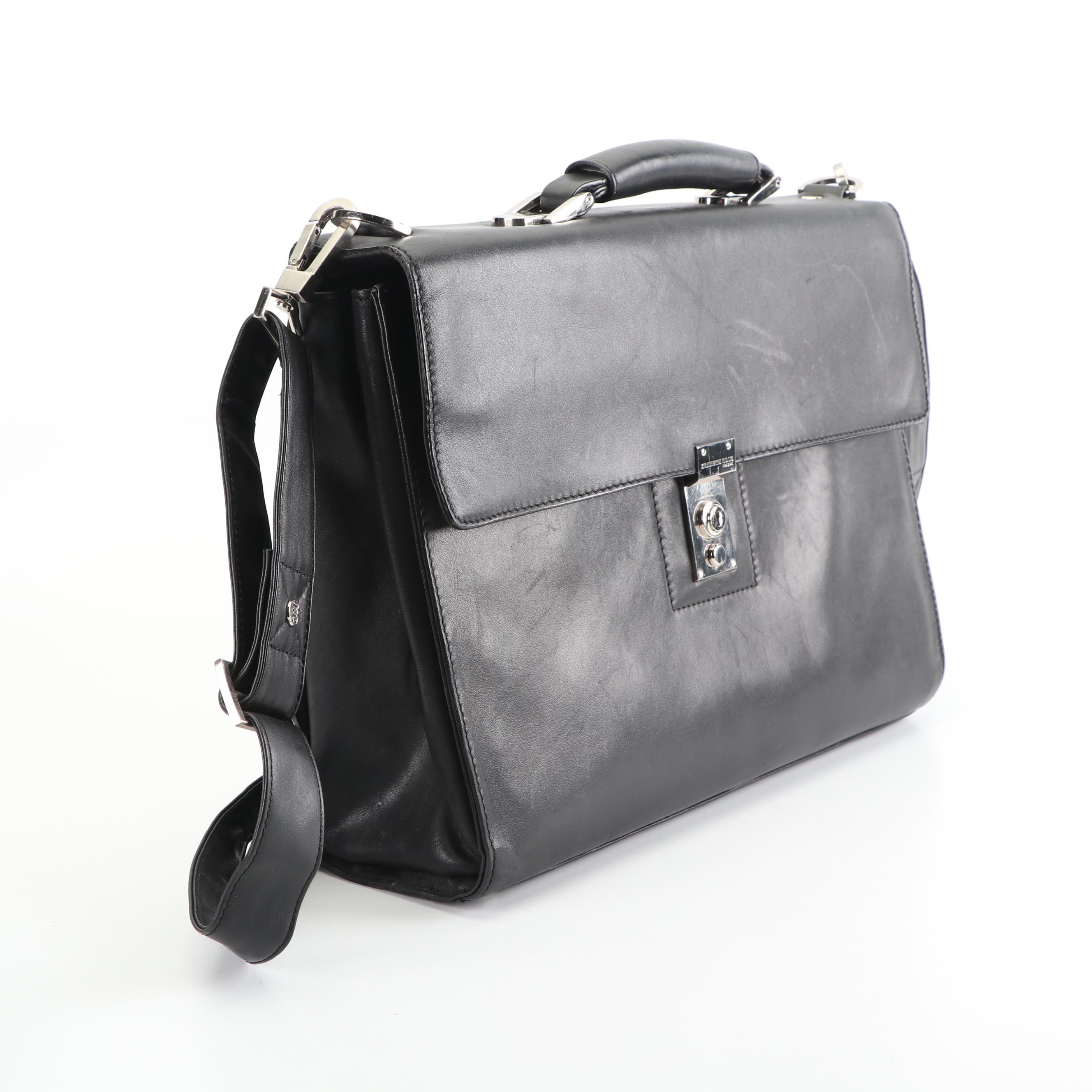 Kenneth Cole New York Leather Briefcase and Cole Haan Leather Portfolio