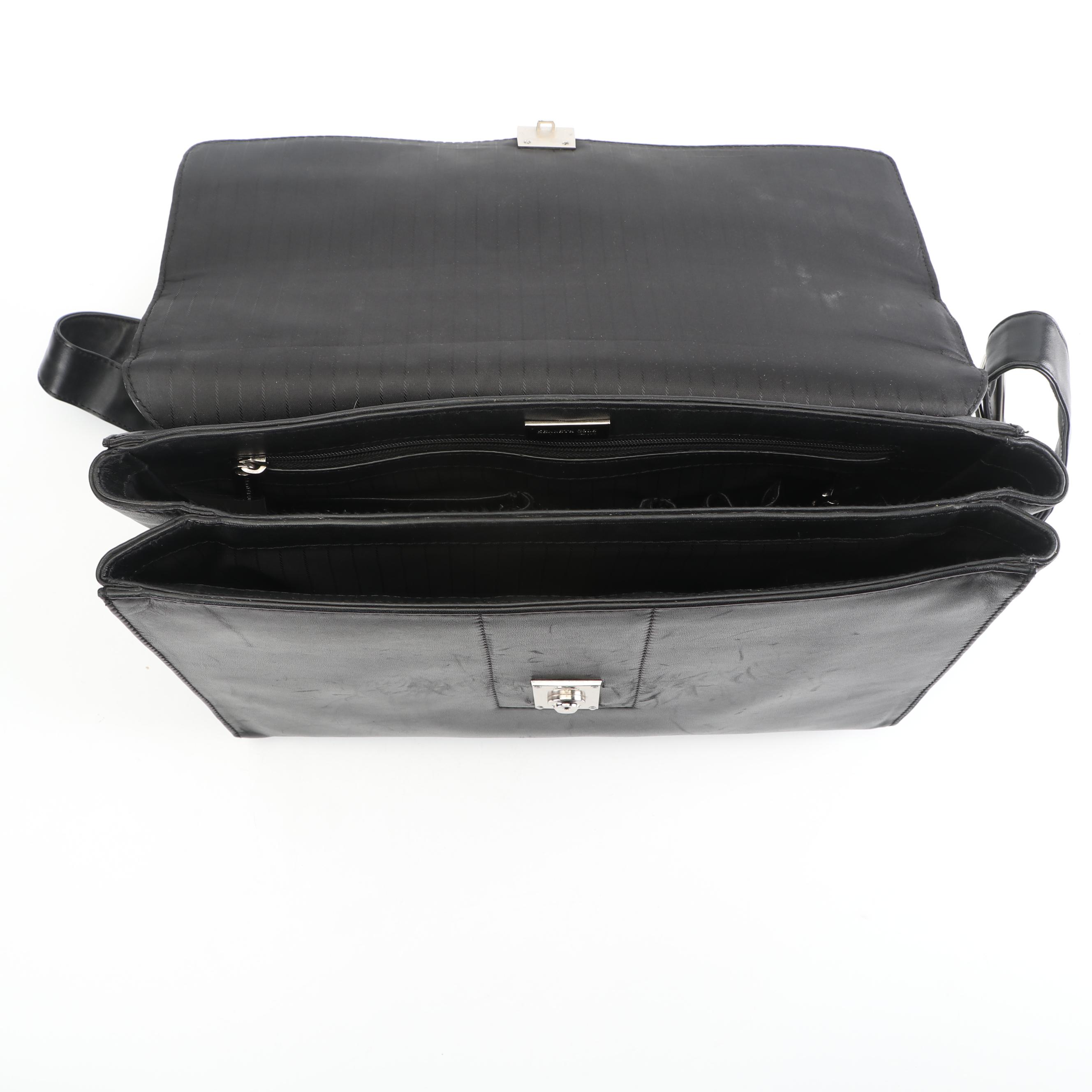 Kenneth Cole New York Leather Briefcase and Cole Haan Leather Portfolio