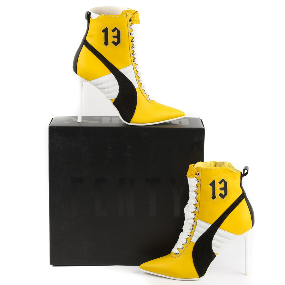 Puma x Rihanna Italian Leather High Heel Sneakers