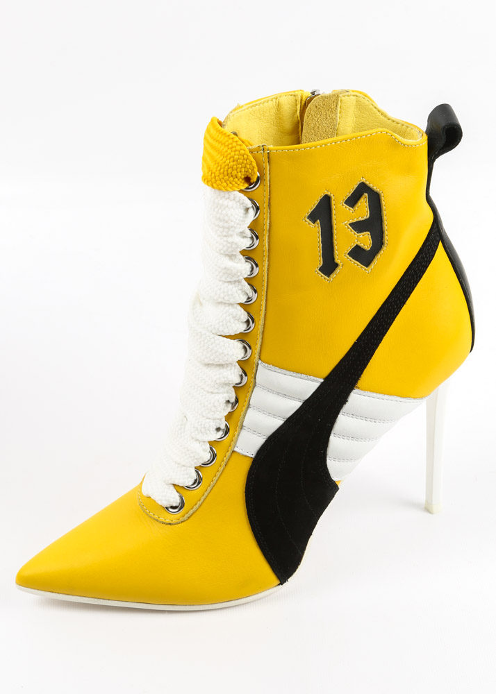 Puma x Rihanna Italian Leather High Heel Sneakers