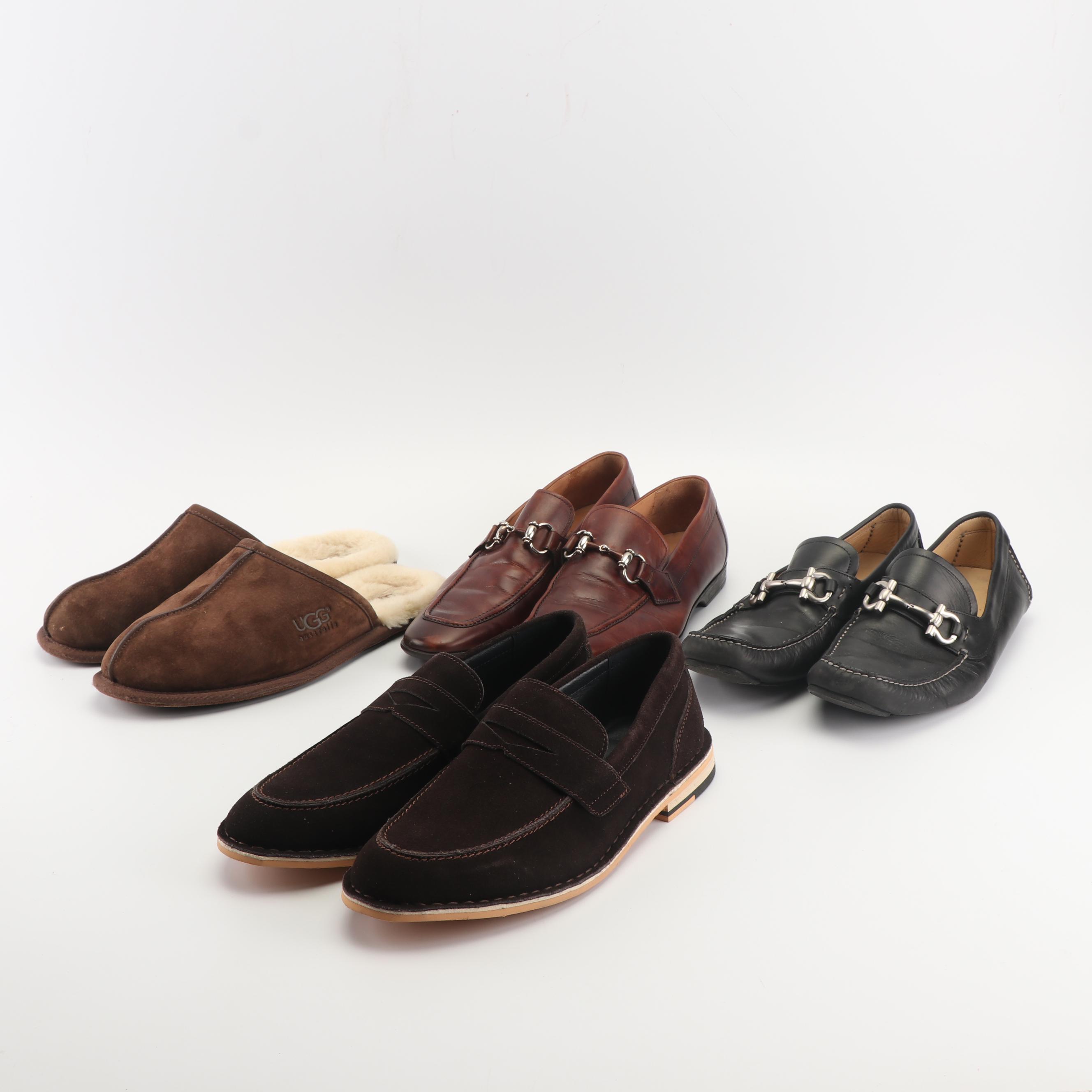 Men's Magnanni, Joseph Abboud and Ferragamo Shoes with Ugg Australia Slippers