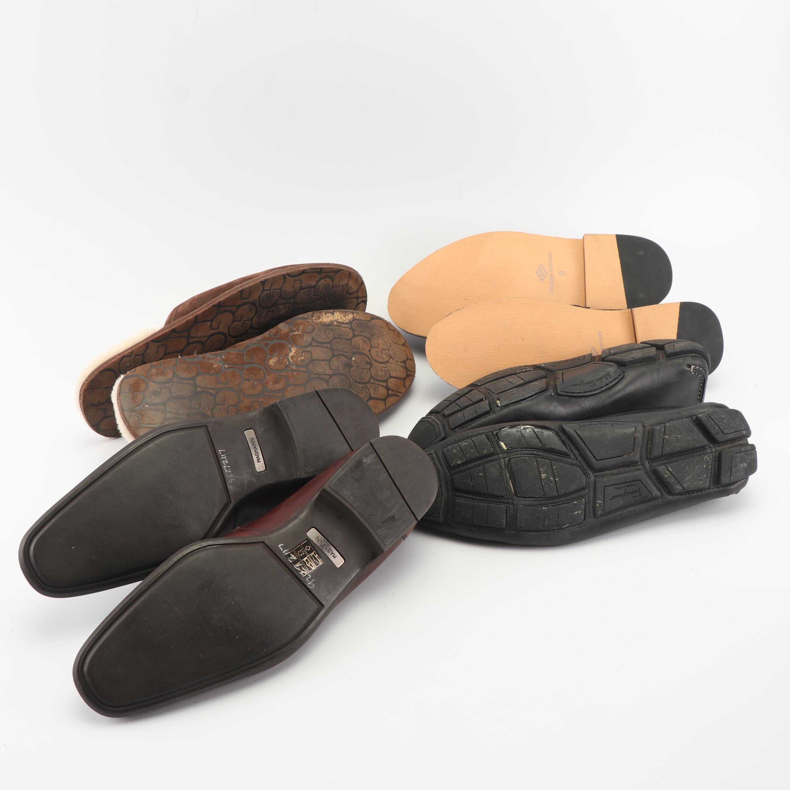 Men's Magnanni, Joseph Abboud and Ferragamo Shoes with Ugg Australia Slippers