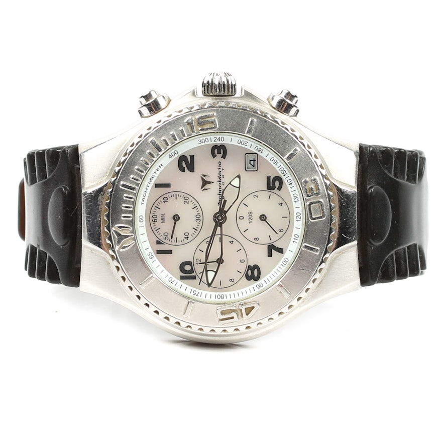 Technomarine Mother of Pearl Stainless Steel Wristwatch