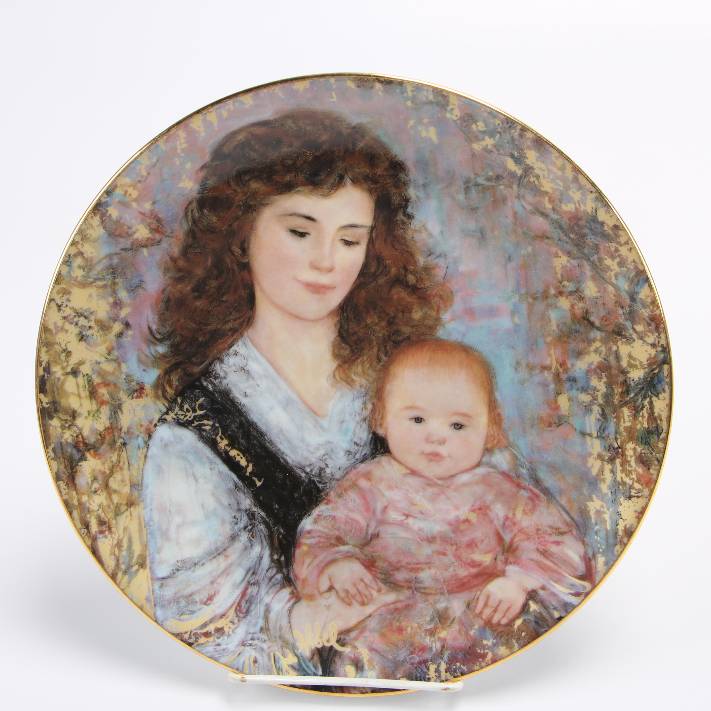 Edna Hibel Limited Edition Porcelain Collector Plates