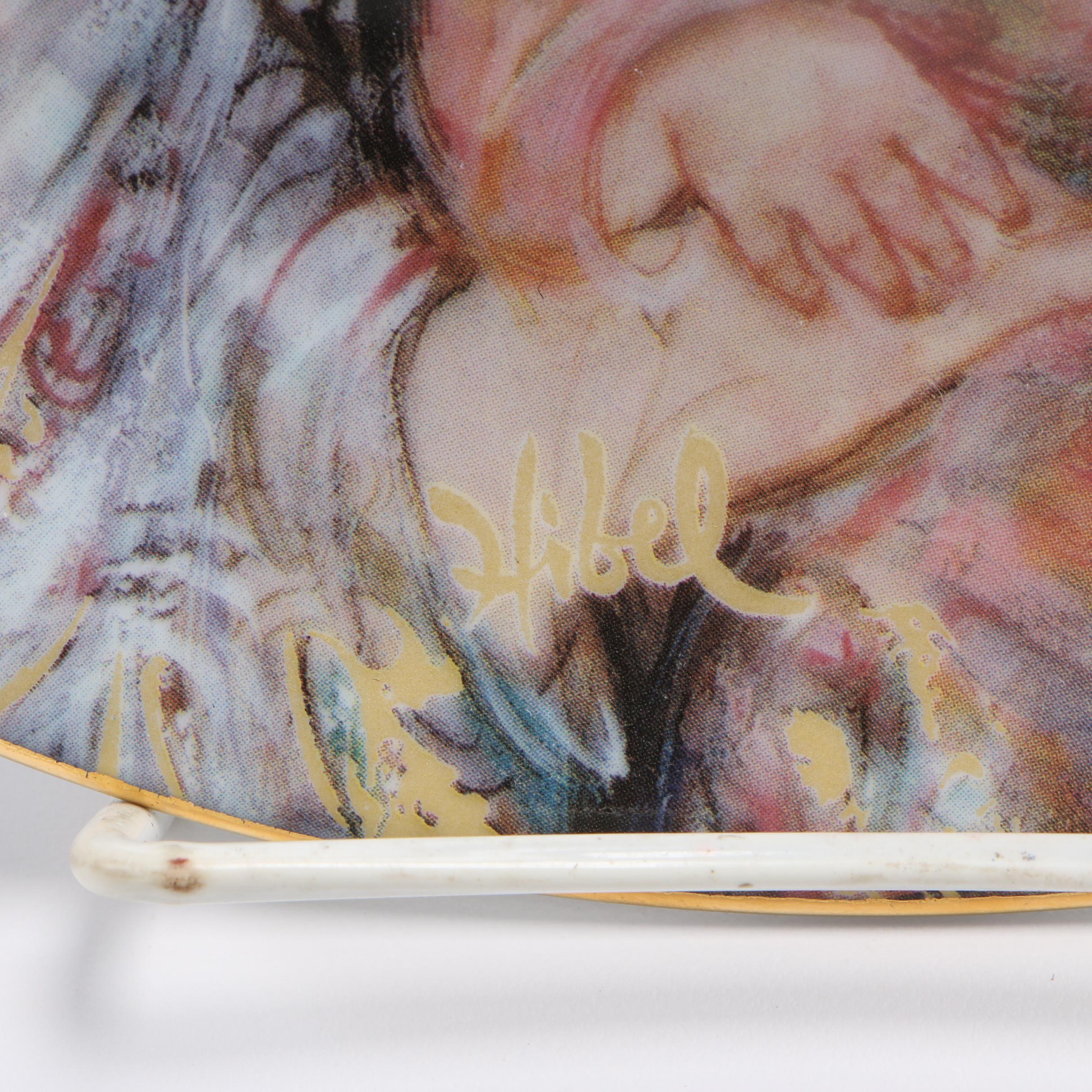 Edna Hibel Limited Edition Porcelain Collector Plates