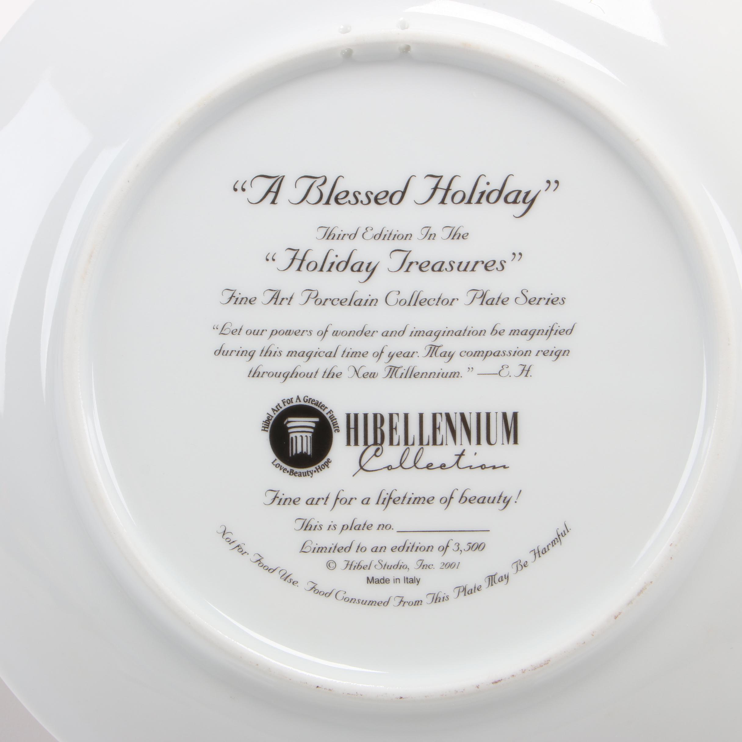 Edna Hibel Limited Edition Porcelain Collector Plates