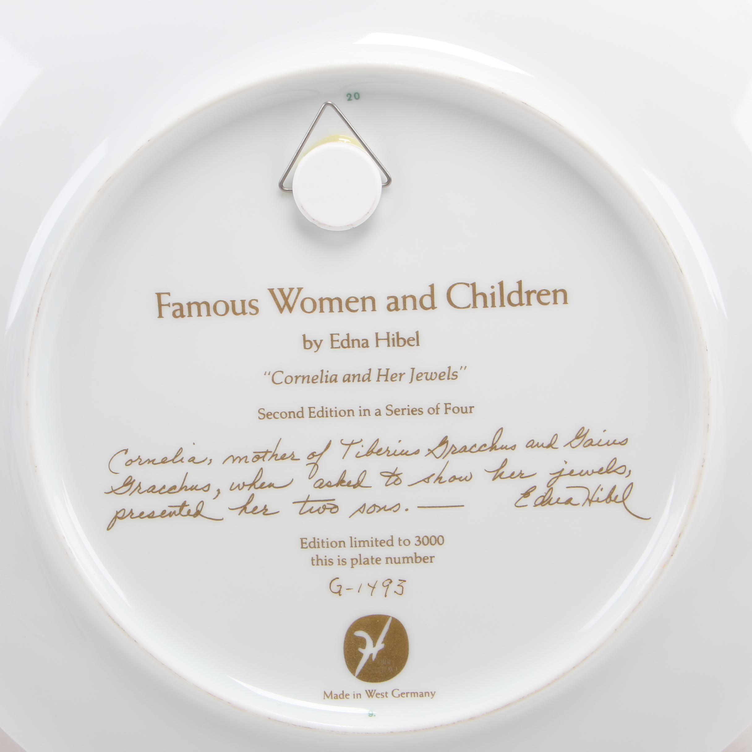 Edna Hibel Limited Edition Porcelain Collector Plates