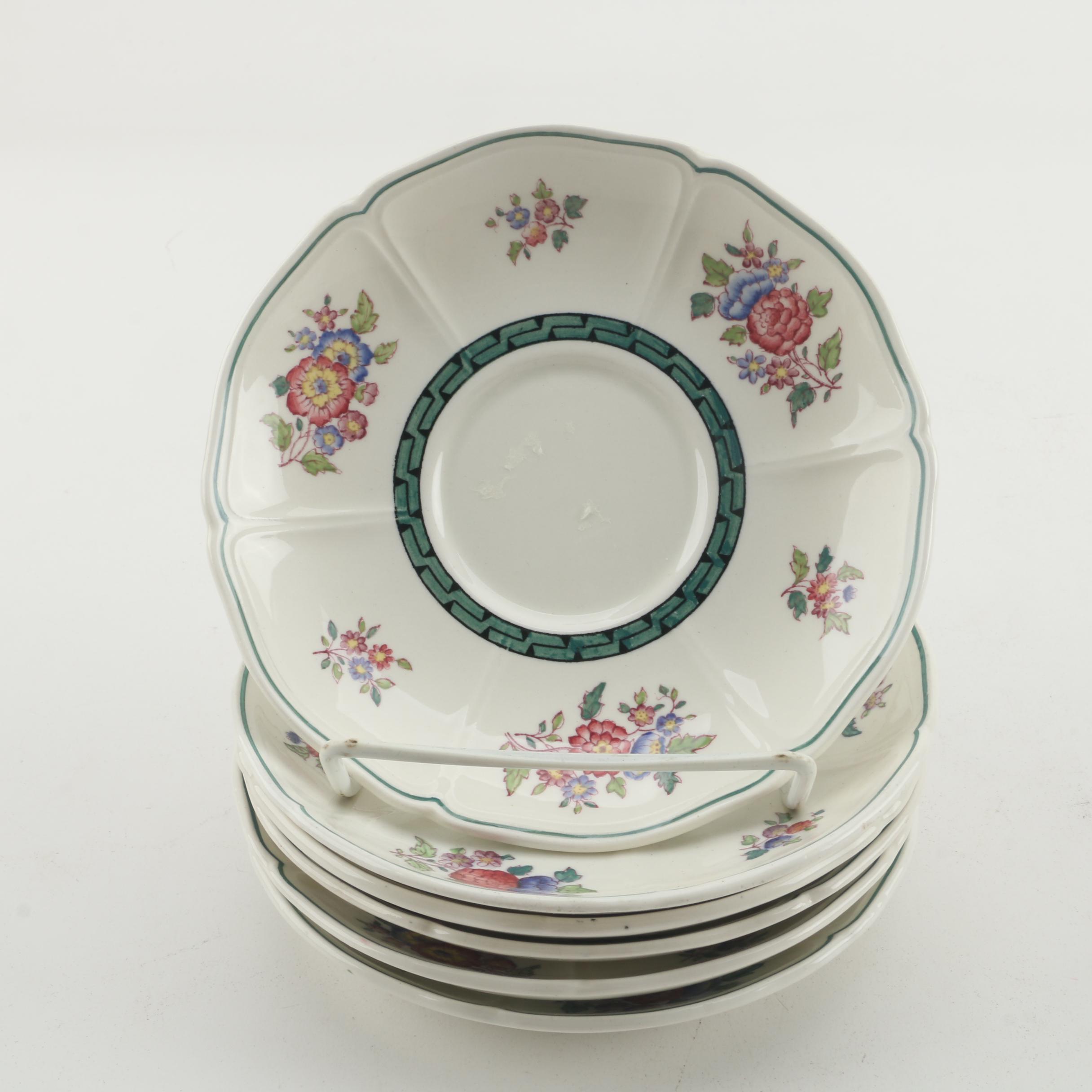 Vintage Wedgwood Cups and Saucers with Ashtrays and Coasters