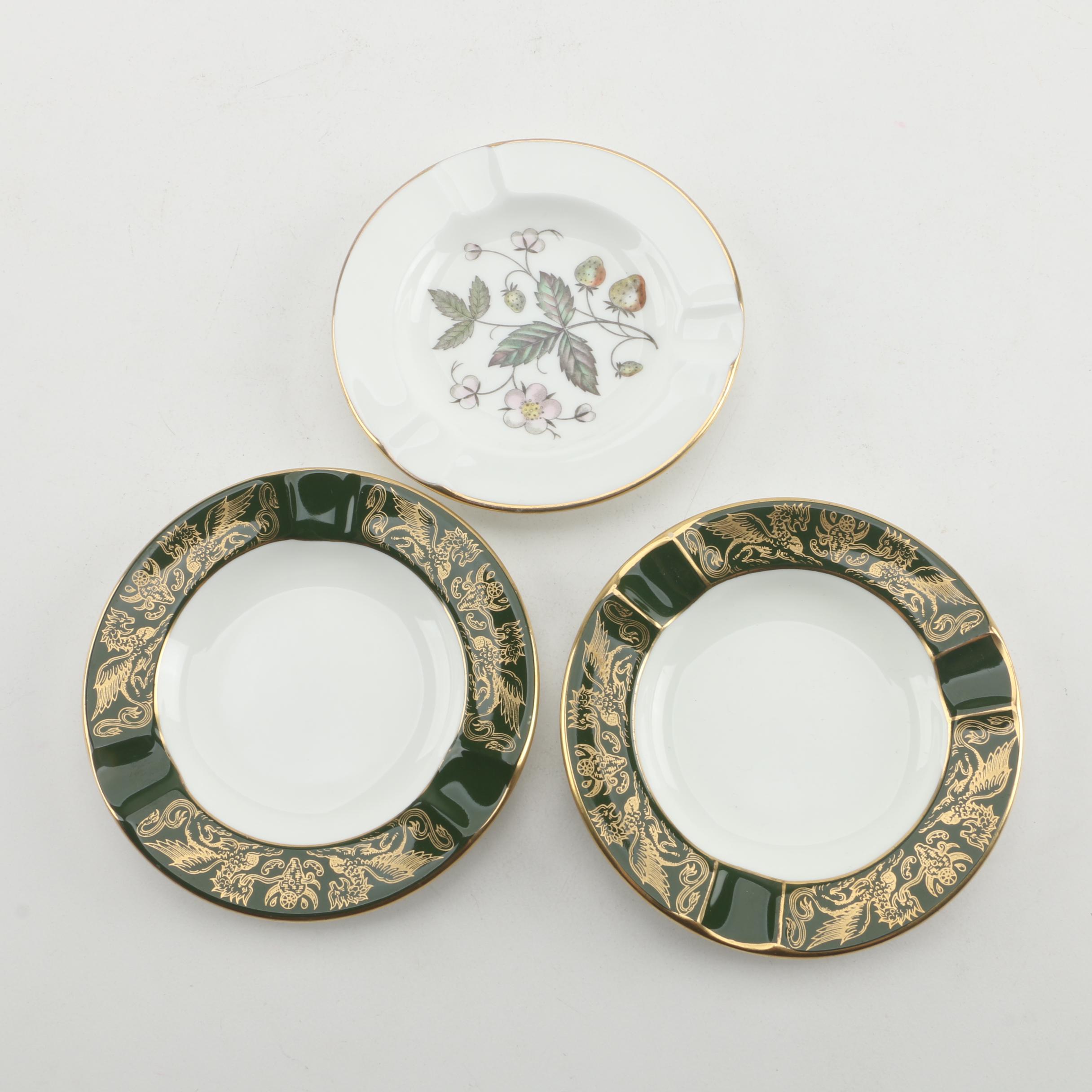 Vintage Wedgwood Cups and Saucers with Ashtrays and Coasters